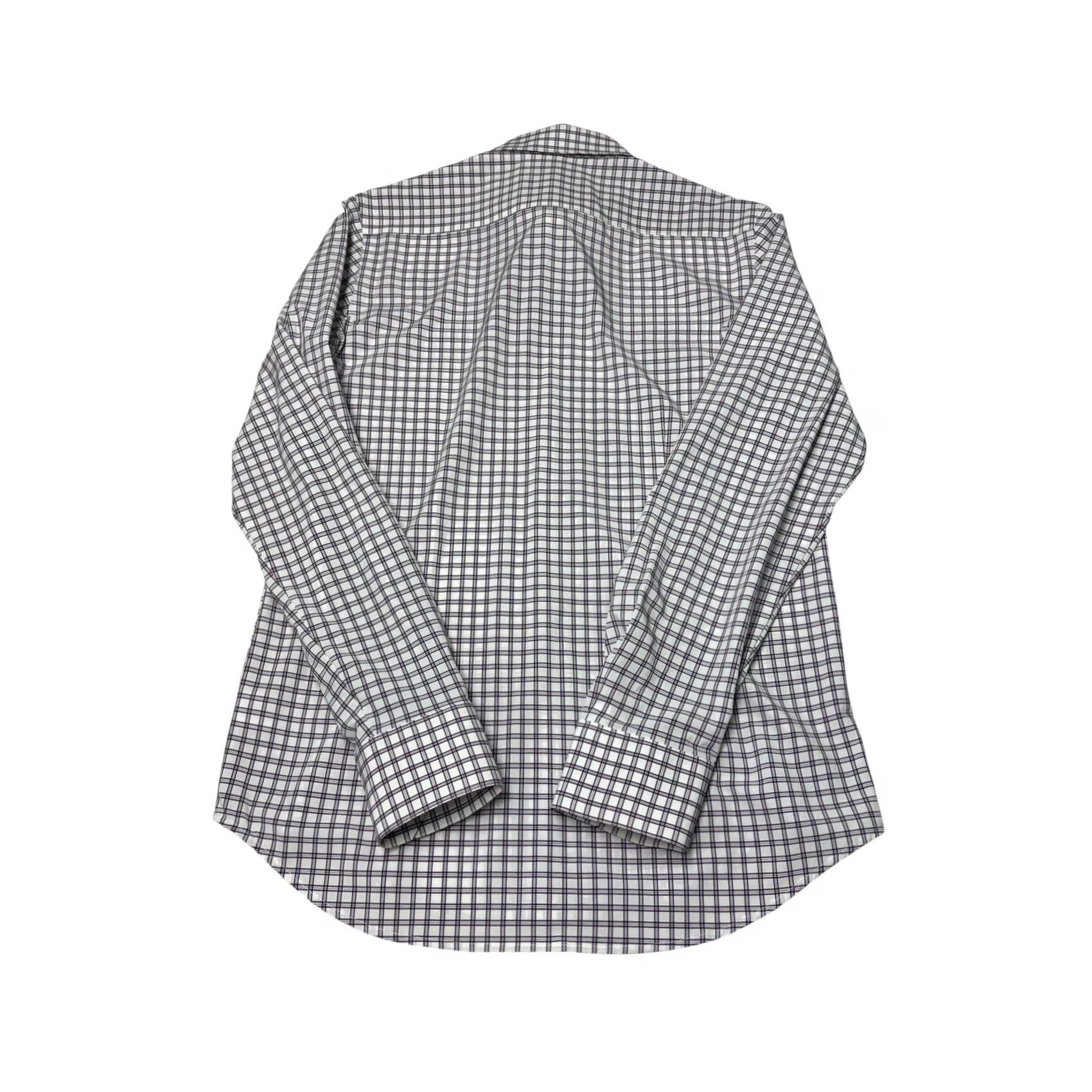Mizzen+Main Mizzen + Main Dress Shirt Mens L Trim Fit Check Multicolor White Red Pattern Shirt Size 42R - 6 Thumbnail