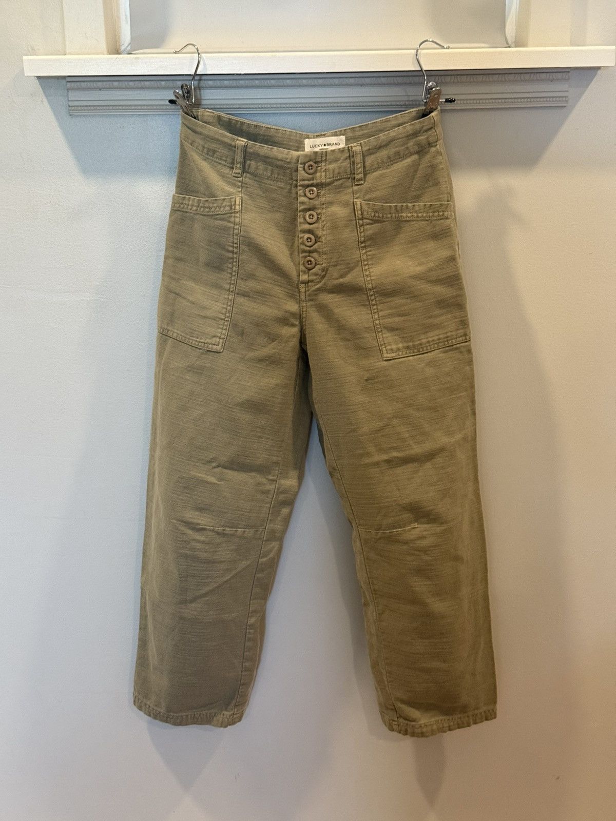 Lucky Brand Lucky Brand Olive High-Rise Pants Size 27" / US 4 / IT 40 - 5 Thumbnail