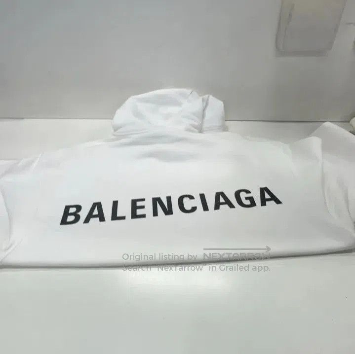Balenciaga Balenciaga White Hoodie with Back Logo. Size US S / EU 44-46 / 1 - 8 Thumbnail