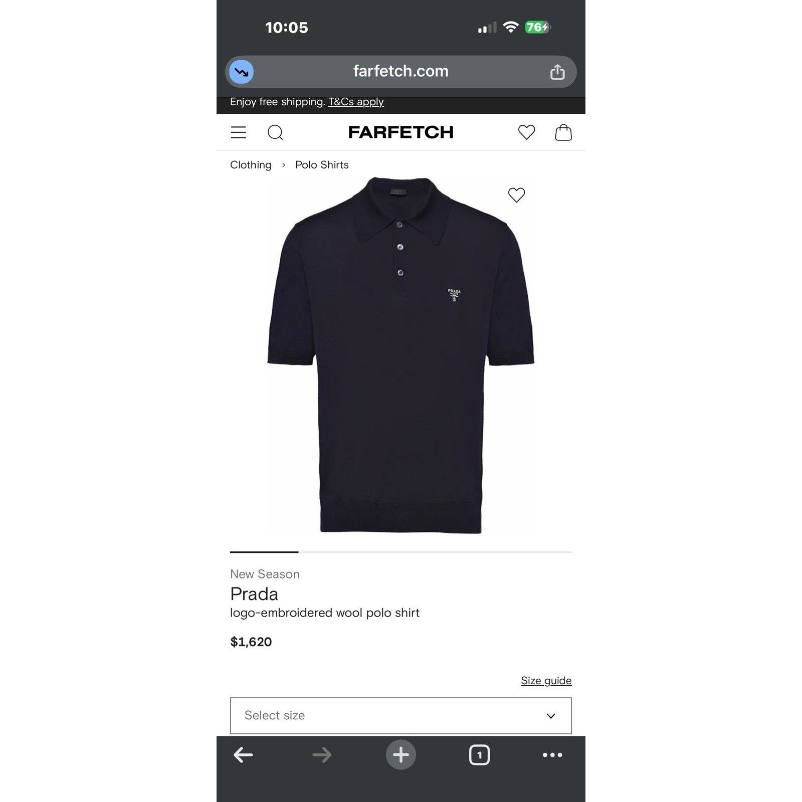 Prada Prada Logo-Embroidered Wool Polo Shirt Size 48 Size US XXL / EU 58 / 5 - 1 Thumbnail