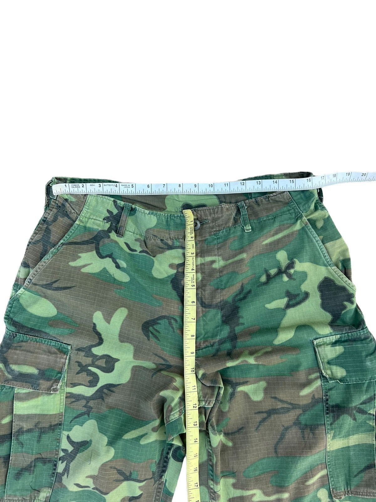 Vintage 60s 70s Nam War ERDL Camo Ripstop Poplin Trouser Pant Size US 32 / EU 48 - 2 Thumbnail