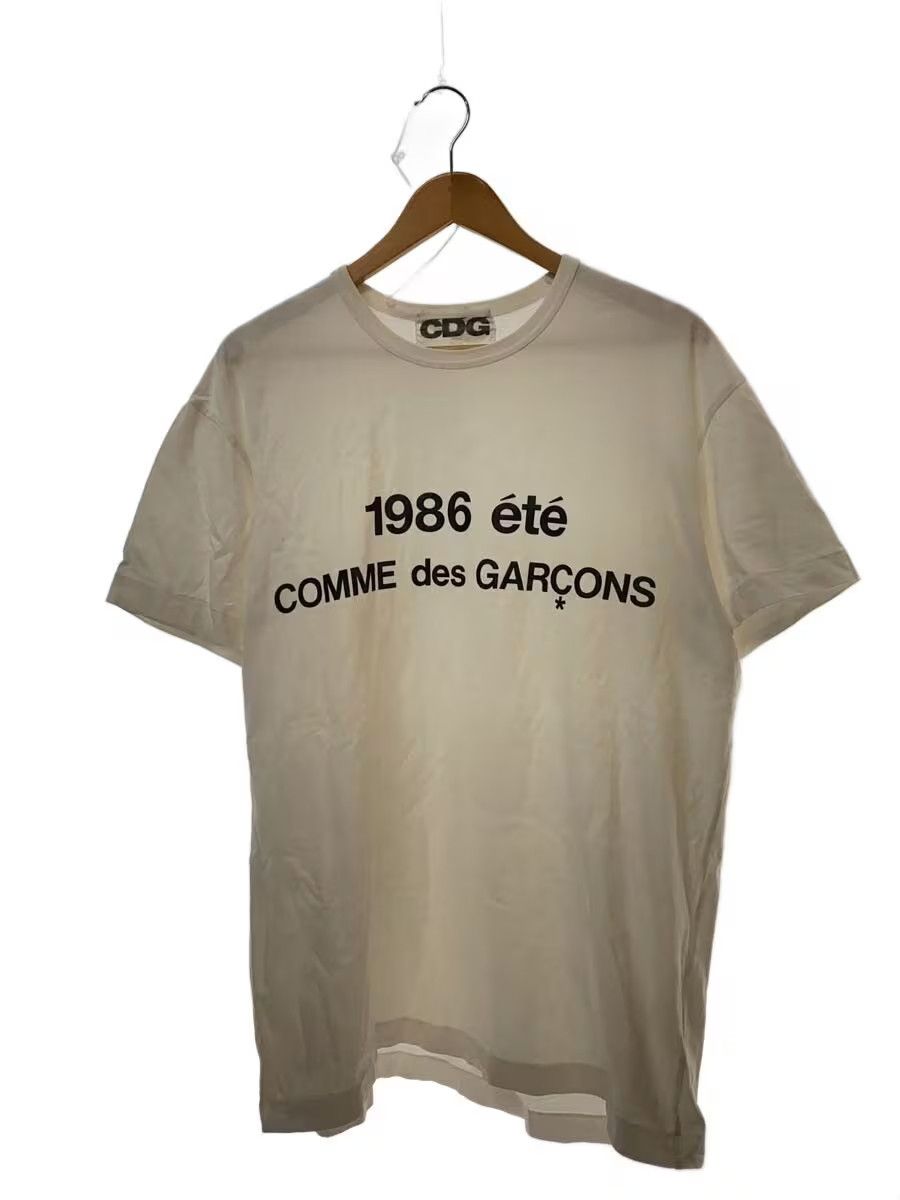 Comme des Garcons Short Sleeve White CDG 1986 ete logo print T