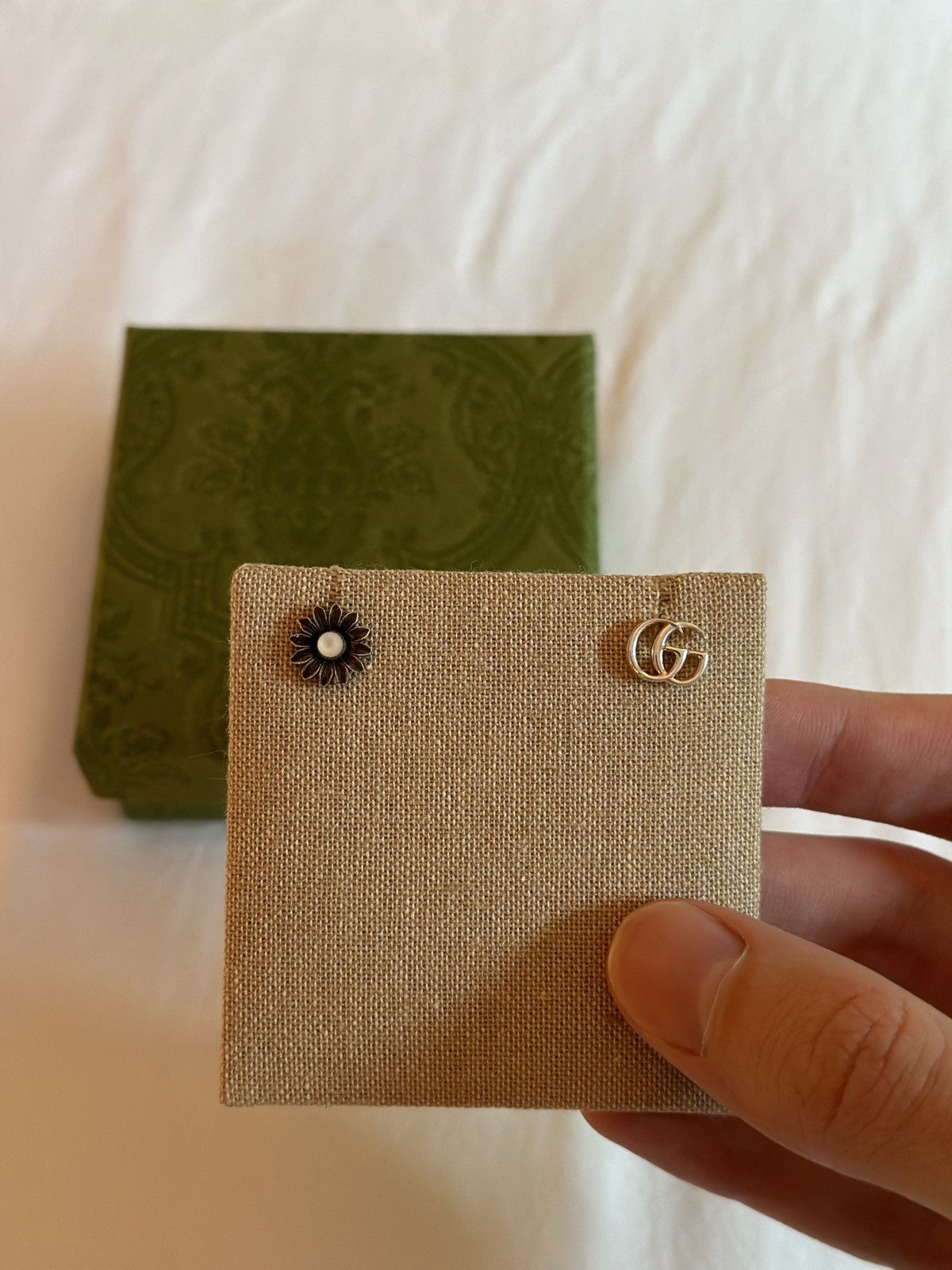 Gucci DOUBLE G FLOWER STUD EARRINGS Size ONE SIZE - 2 Thumbnail