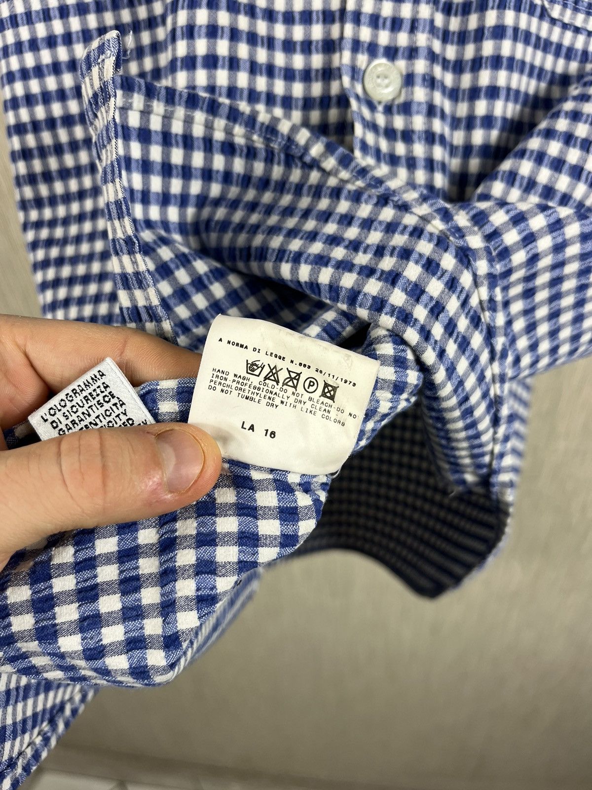 Dolce & Gabbana × Vintage Vintage Dolce & Gabbana gingham plaid checked pocket shirt Size US L / EU 52-54 / 3 - 23 Thumbnail