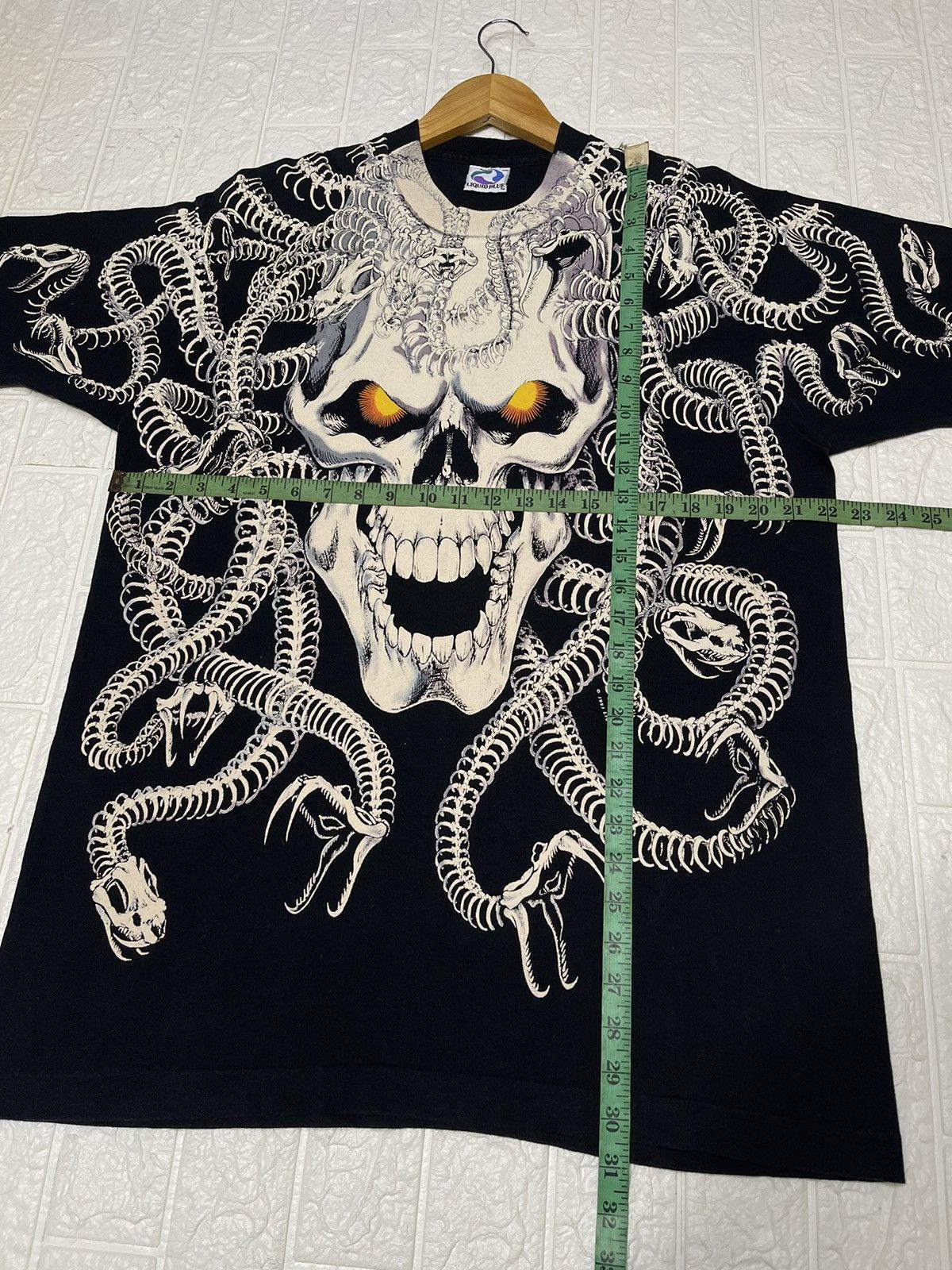 Band Tees × Liquid Blue × Vintage Vintage Liquid blue skull snake Over Print Size US XL / EU 56 / 4 - 15 Thumbnail