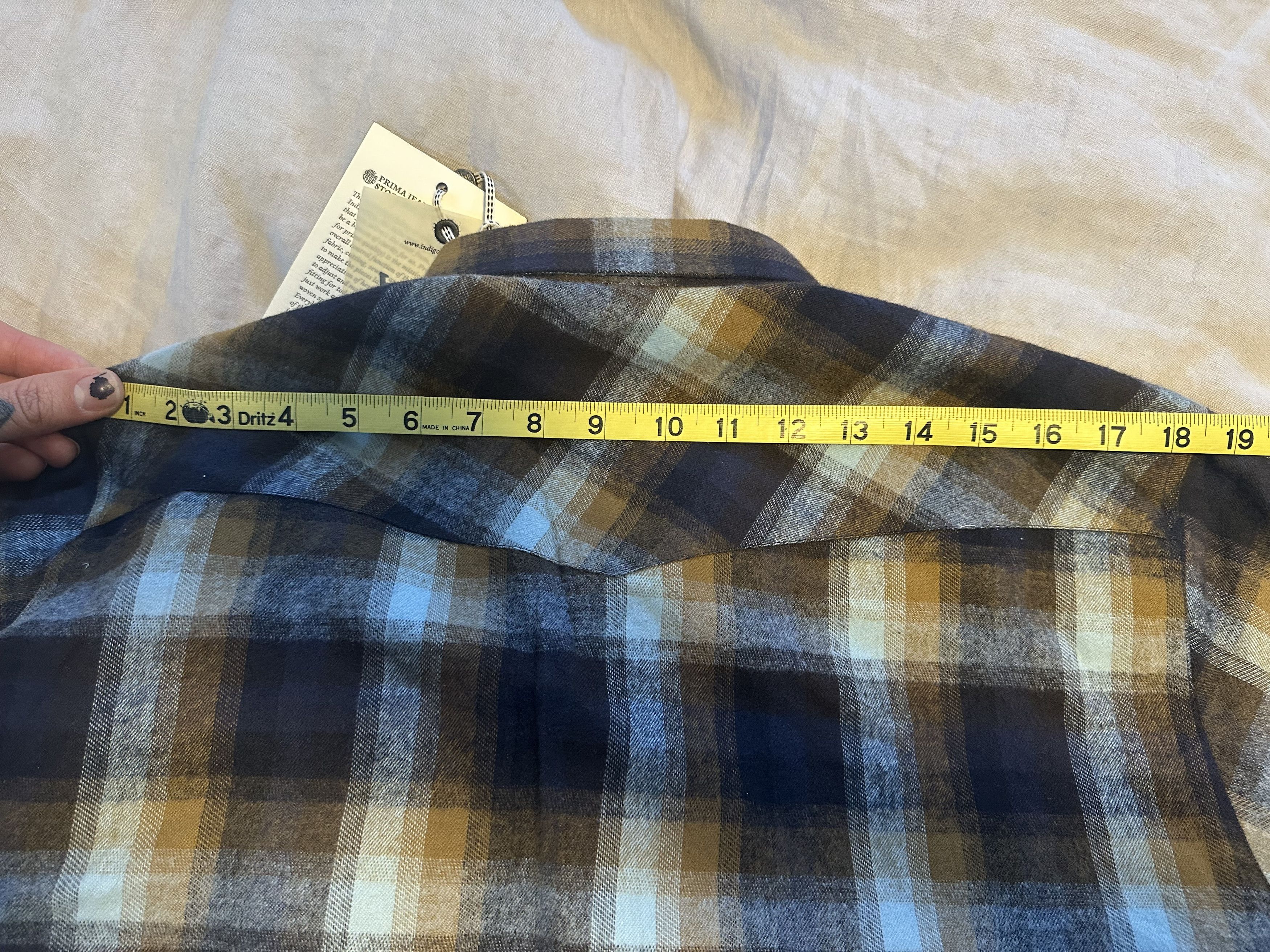 Indigofera Dollard Sawtooth Western Plaid Flannel Size US M / EU 48-50 / 2 - 6 Thumbnail