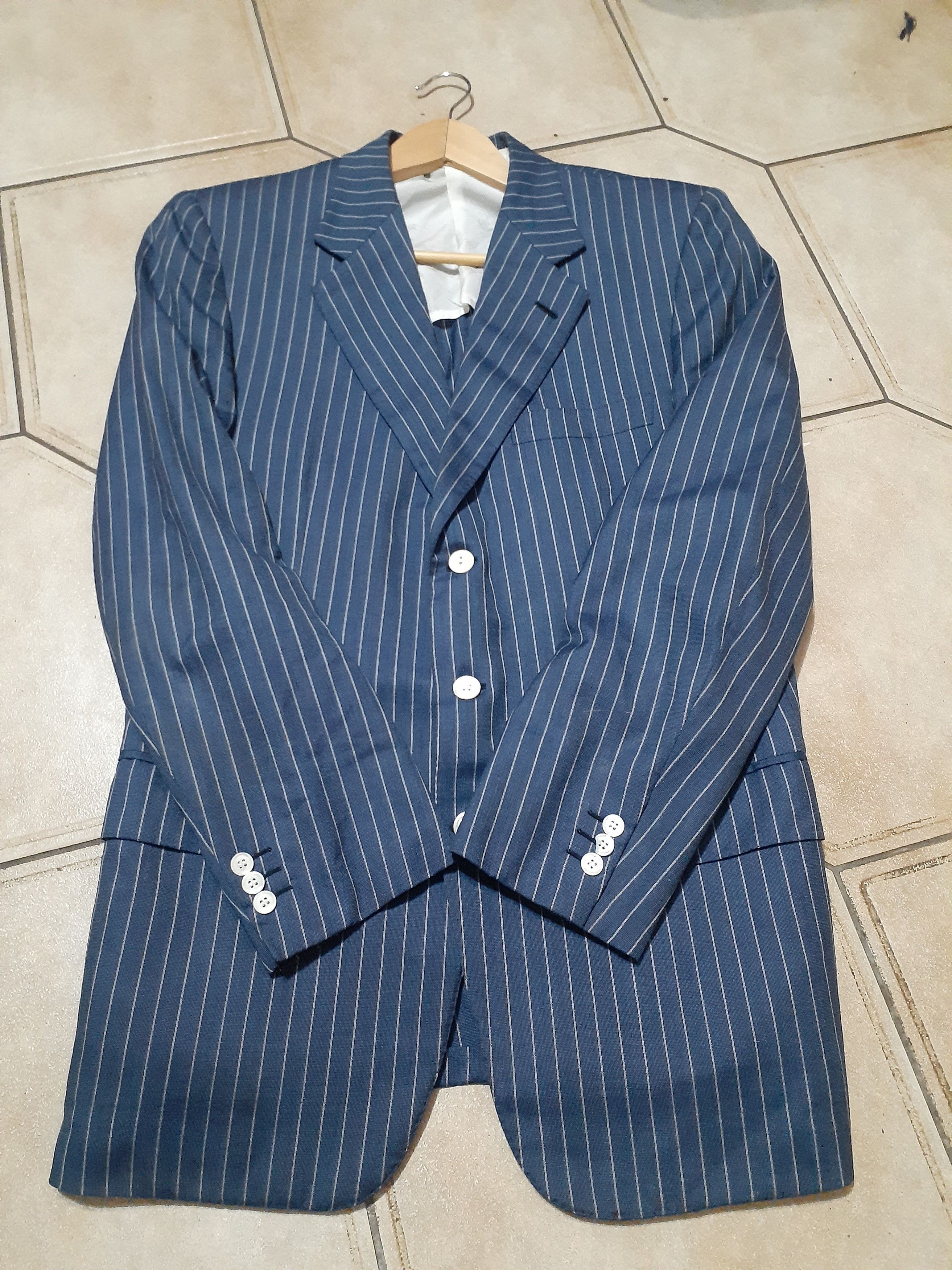 Brioni Brioni Colonna per Ceriello 1903 Striped Blazer Jacket Blue Size 50L - 3 Thumbnail