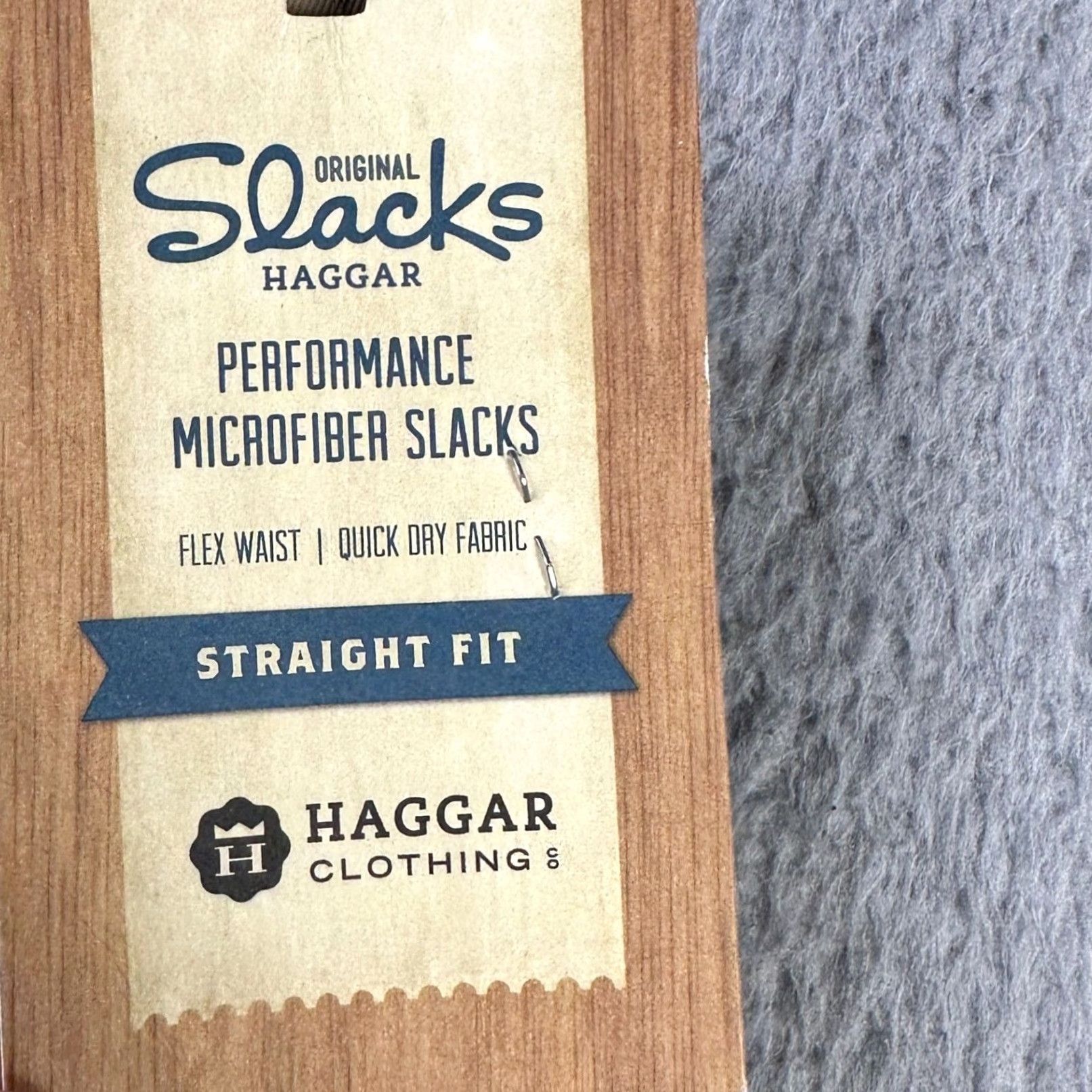 Haggar Haggar Men Performance Slacks Pants 38X32 Beige Straight Fit Chino Pockets NEW Size US 38 / EU 54 - 2 Thumbnail