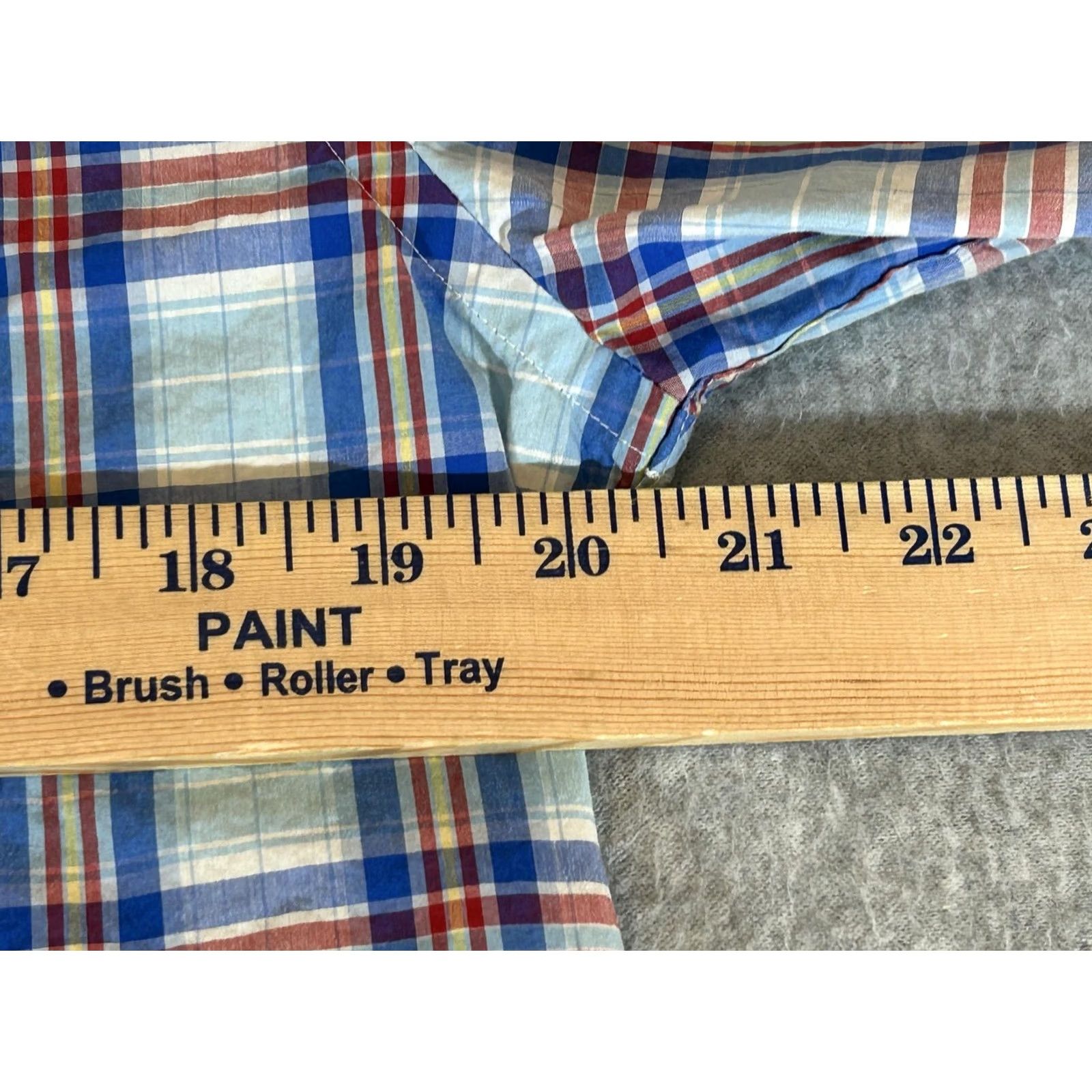 Brooks Brothers Brooks Brothers Shirt Mens M Blue Plaid Short Sleeve Button Up Camp Casual Fleece Red Sheep Logo Pocket Embroidered Button-Down Collar Vintage No Size US M / EU 48-50 / 2 - 4 Thumbnail
