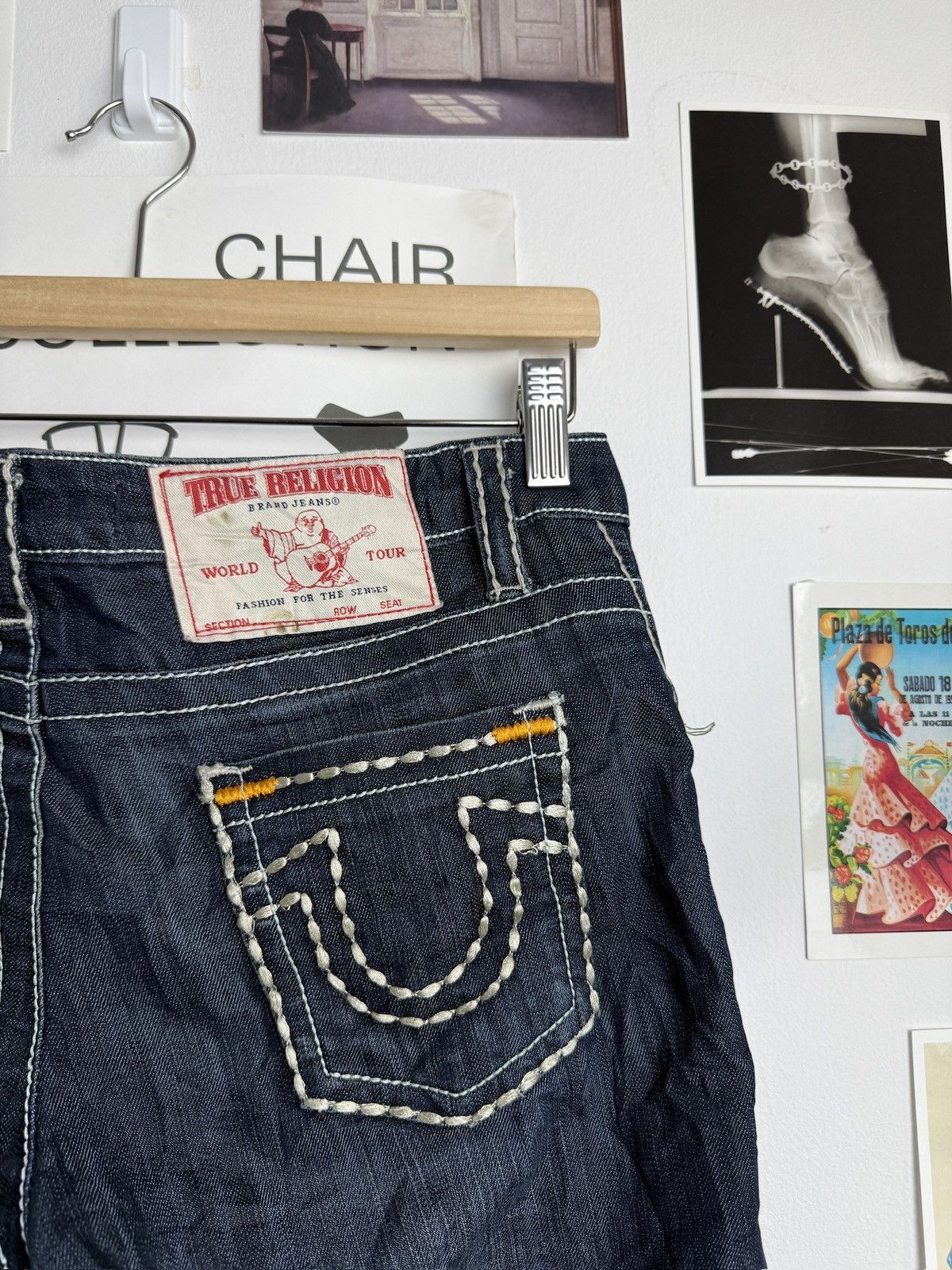 True Religion × Vintage Vintage y2k True Religion chief keef style denim pants 34 Size 34" / US 12 / IT 48 - 4 Thumbnail