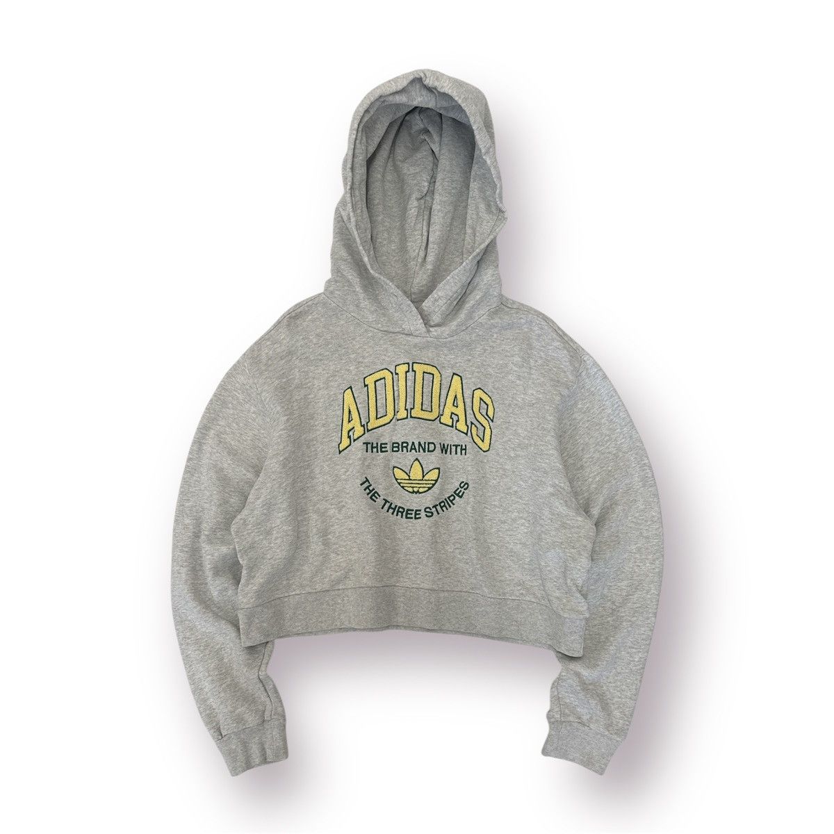 Adidas 🔥 Y2K Adidas Trefoil Sportwear Big Logo Croped Hoodie - L Size L / US 10 / IT 46 - 1 Thumbnail