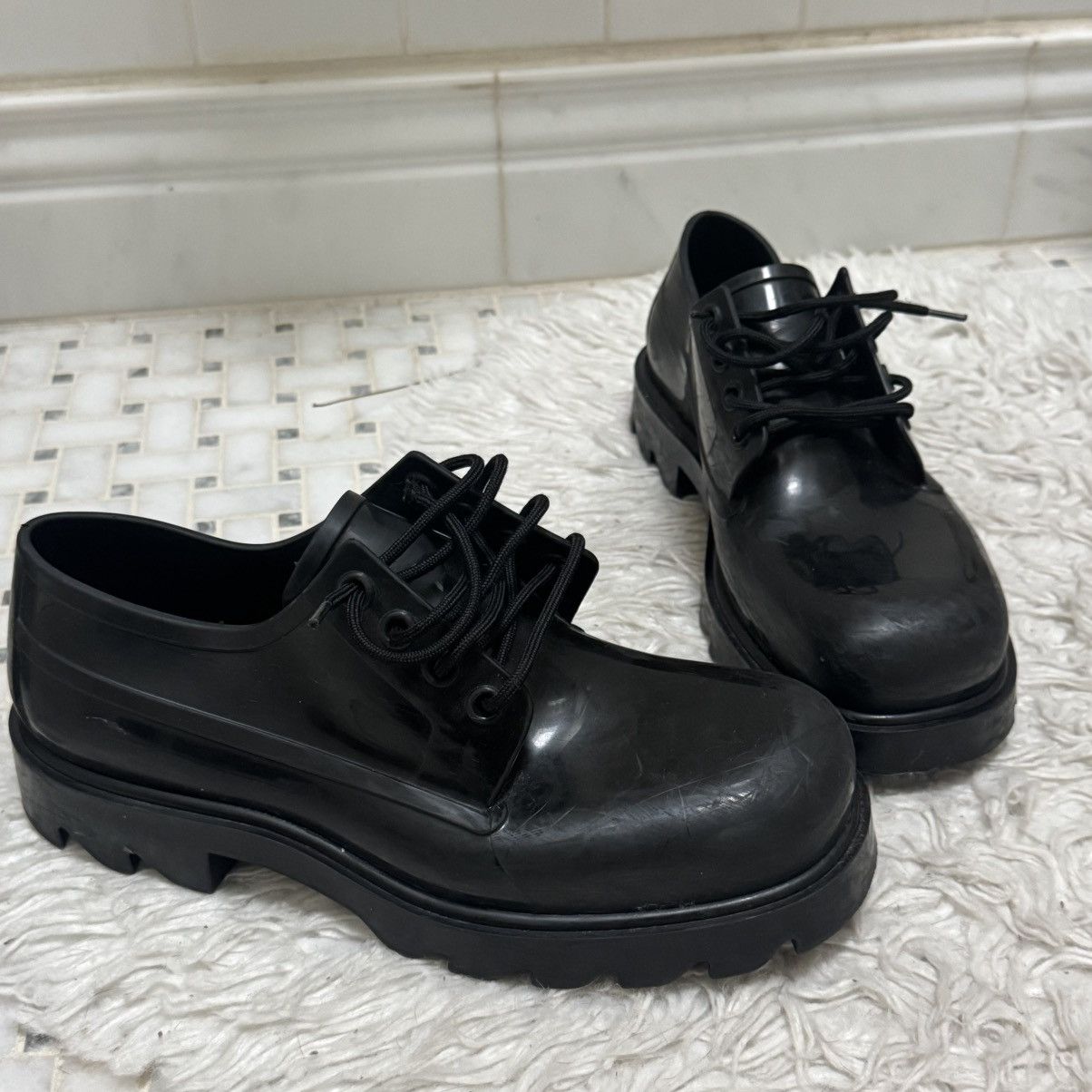 Bottega Veneta FINAL PRICE BV Stilt Platform Derby Clear Sole 43