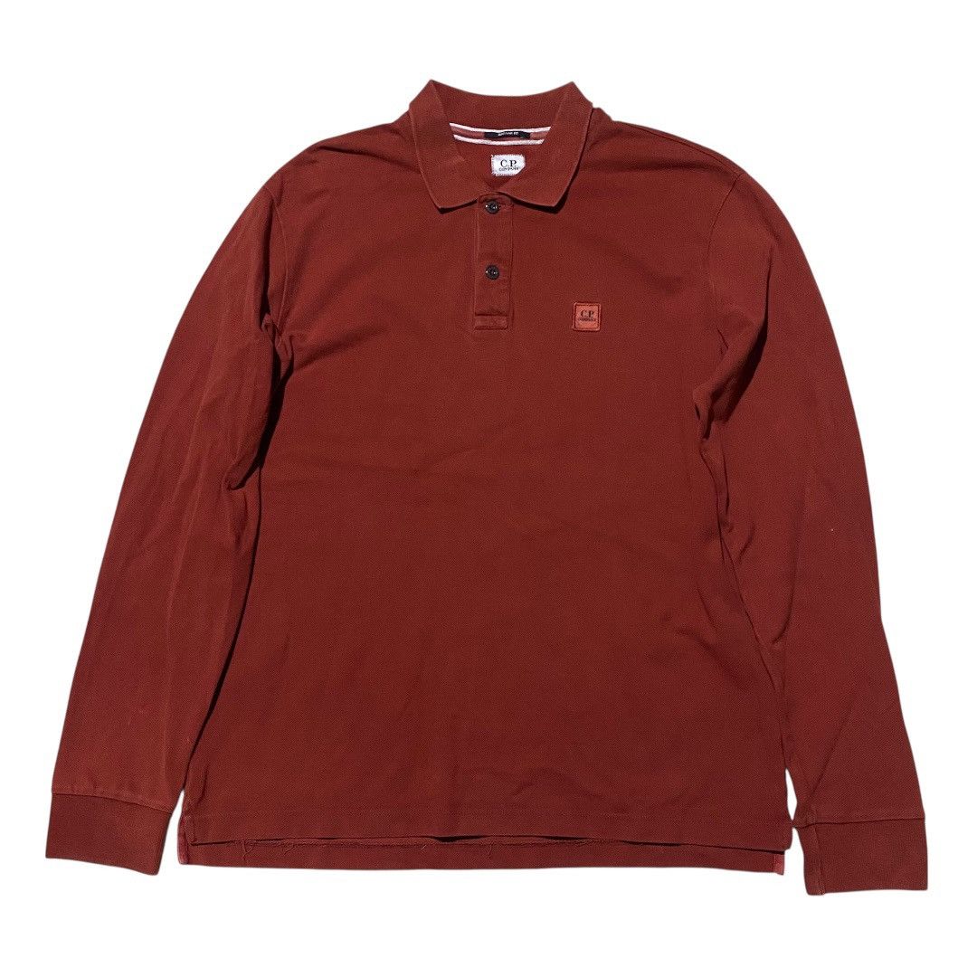 C.P. Company CP company regular fit patch logo red LS polo shirt Size US L / EU 52-54 / 3 - 1 Thumbnail
