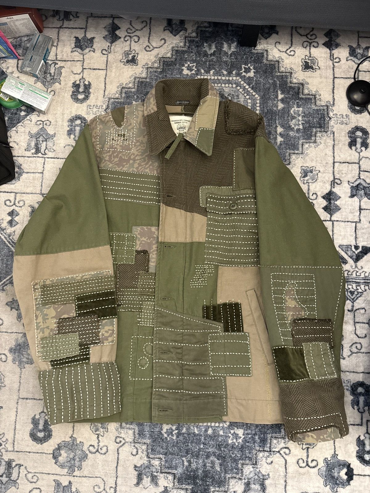 Maharishi Maharishi military boro sashiko stitch jacket Size US L / EU 52-54 / 3 - 1 Thumbnail