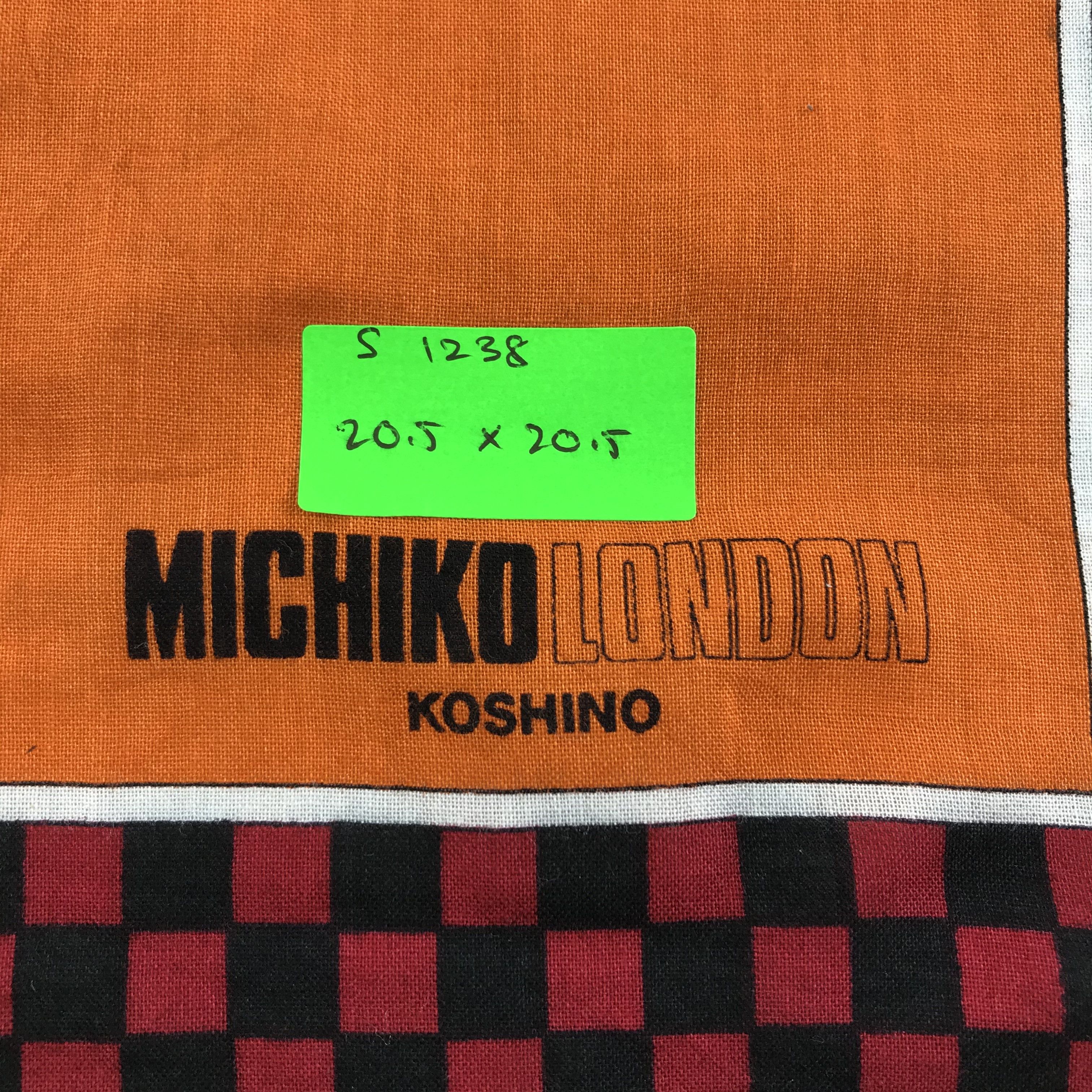 Michiko Koshino London × Vintage Michiko London Bandana / Handkerchief / Neckerchief - S1238 Size ONE SIZE - 5 Thumbnail