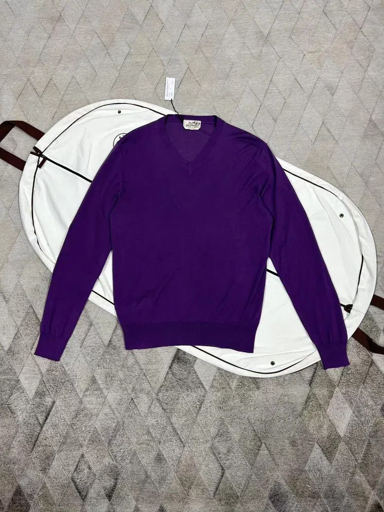 Hermes Hermes Cashmere sweater knitted Size US L / EU 52-54 / 3 - 1 Thumbnail