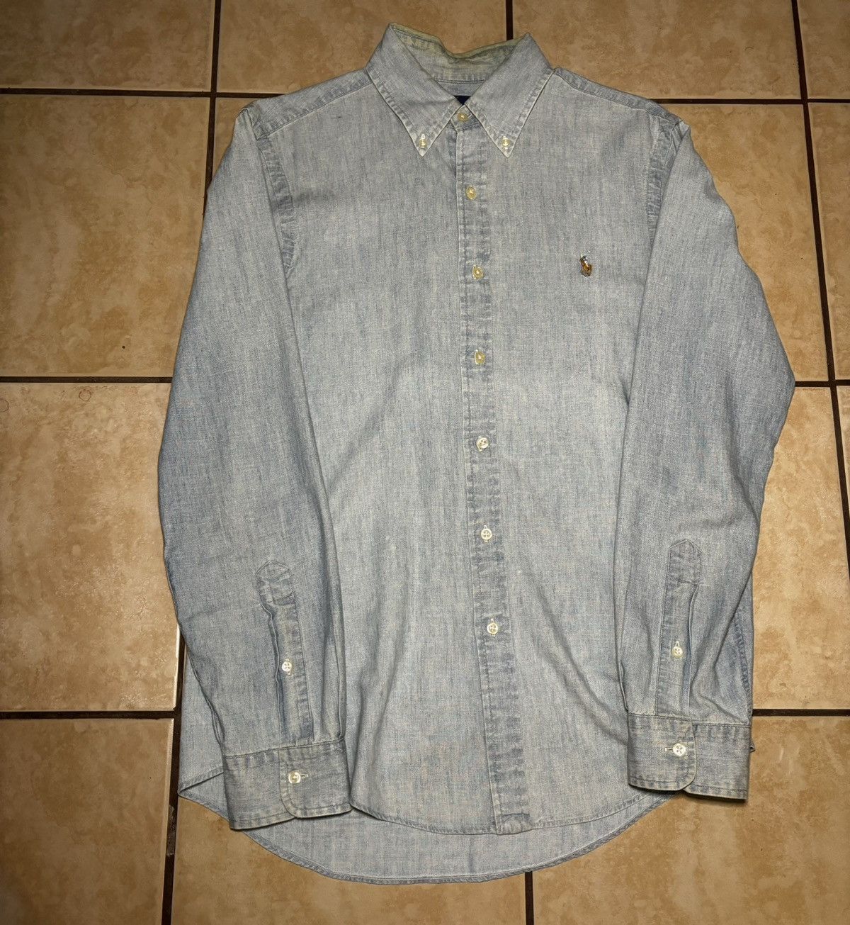 Polo Ralph Lauren Classic blue Polo Ralph Lauren button-up shirt Size US M / EU 48-50 / 2 - 1 Thumbnail