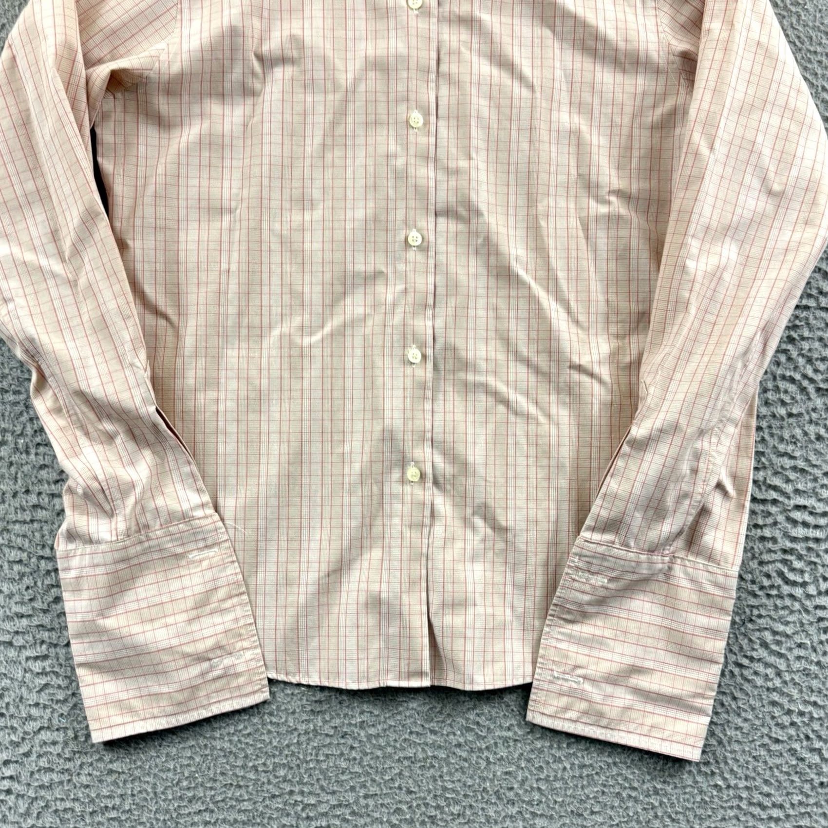 Brooks Brothers Brooks Brothers Shirt Womens Small Beige Long Sleeve Button Down Check Preppy Size S / US 4 / IT 40 - 2 Thumbnail