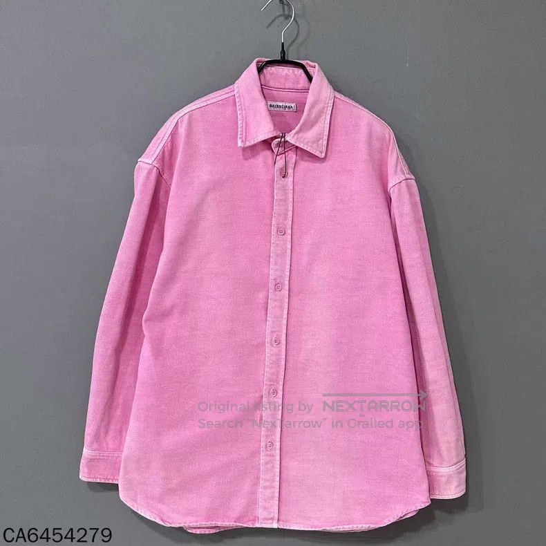 Balenciaga Balenciaga Solid color reverse side logo letter print deni Size L / US 10 / IT 46 - 1 Thumbnail