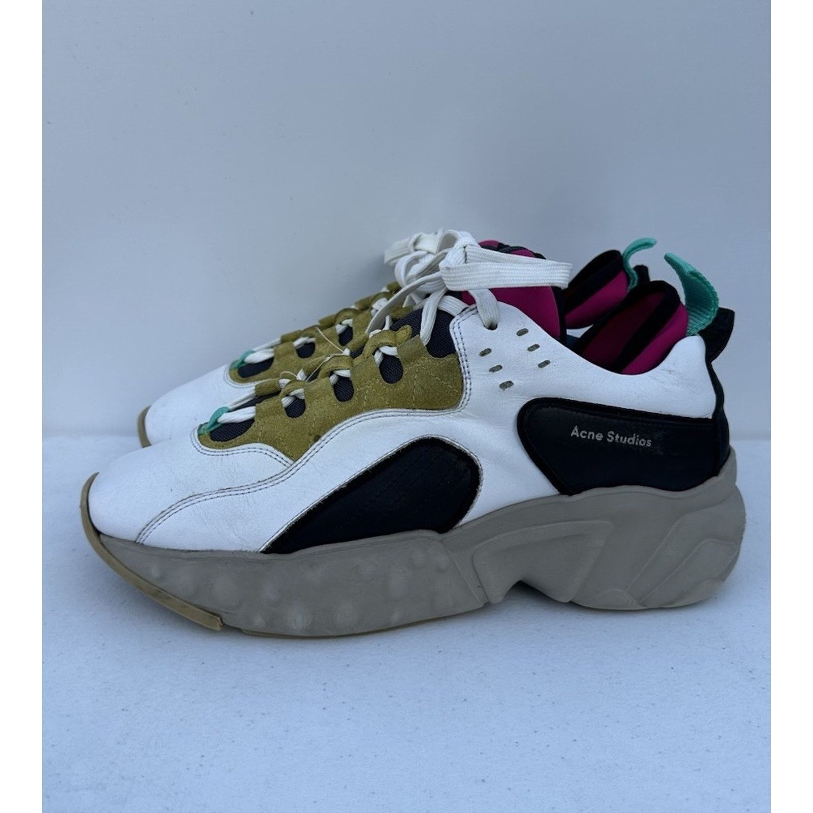 Acne Studios Acne Studios Rockaway Beige Yellow Suede Mesh Men’s Sz EU 42 Size US 9 / EU 42 - 2 Thumbnail