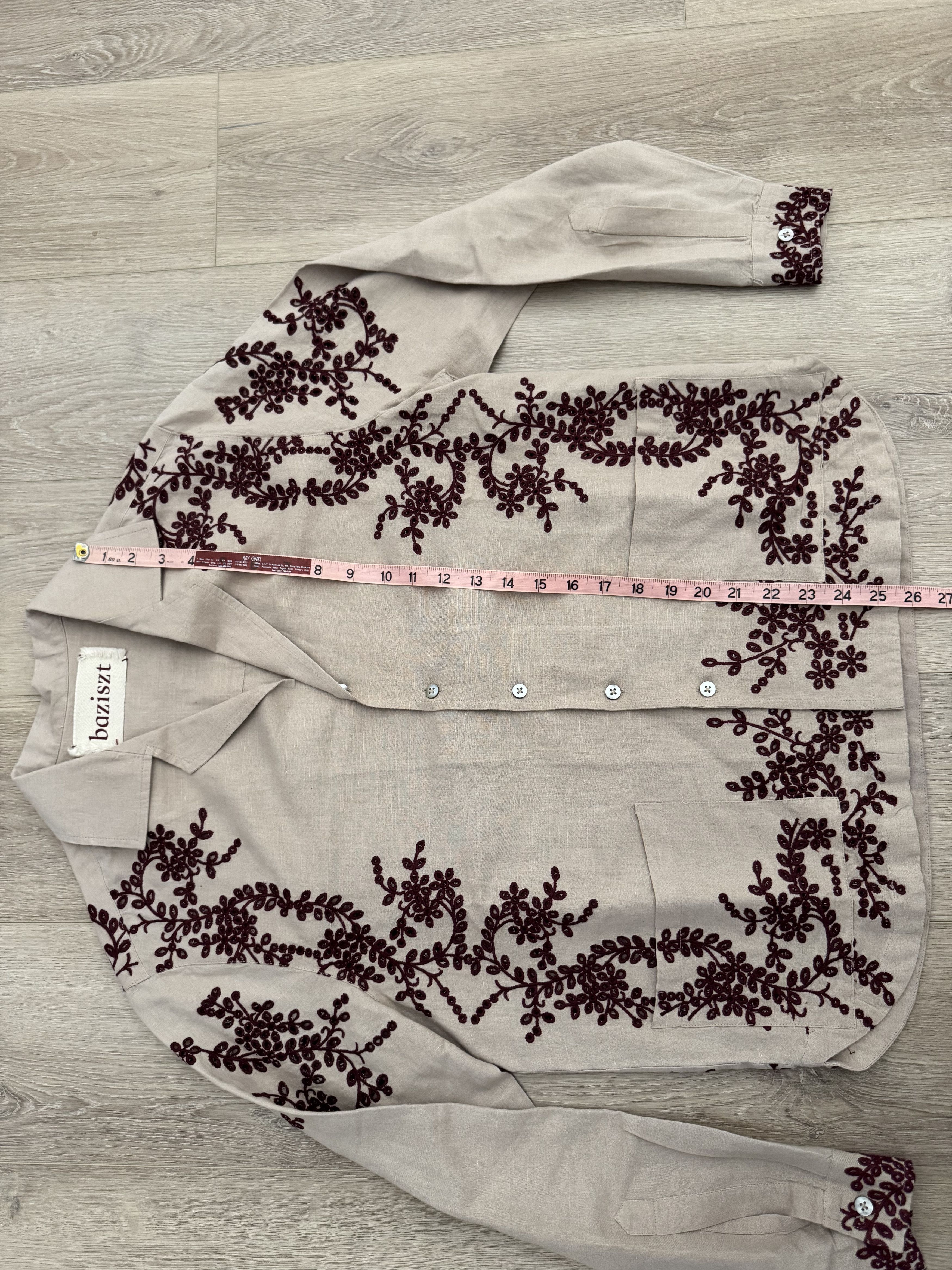 Other Baziszt Vines Embroidered Camp Collar Shirt Size US S / EU 44-46 / 1 - 7 Thumbnail