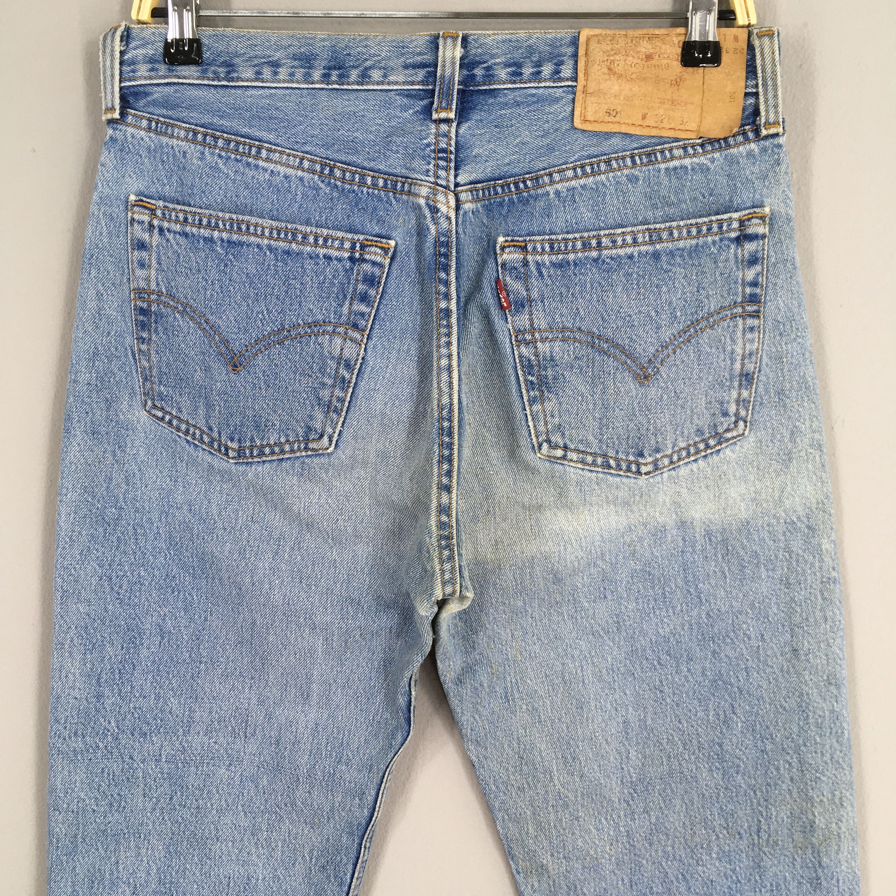 Levi's Size 29x29.5 Vintage 90's Levi's 501 High Rise Jeans S1729 Size 29" - 9 Thumbnail