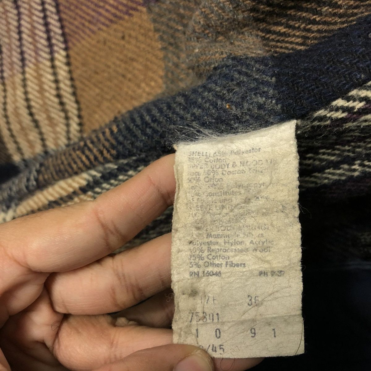Vintage 🔥VINTAGE CHORE WORKER DUCK CANVAS SEARS USA BLANKET TARTAN Size US M / EU 48-50 / 2 - 23 Thumbnail