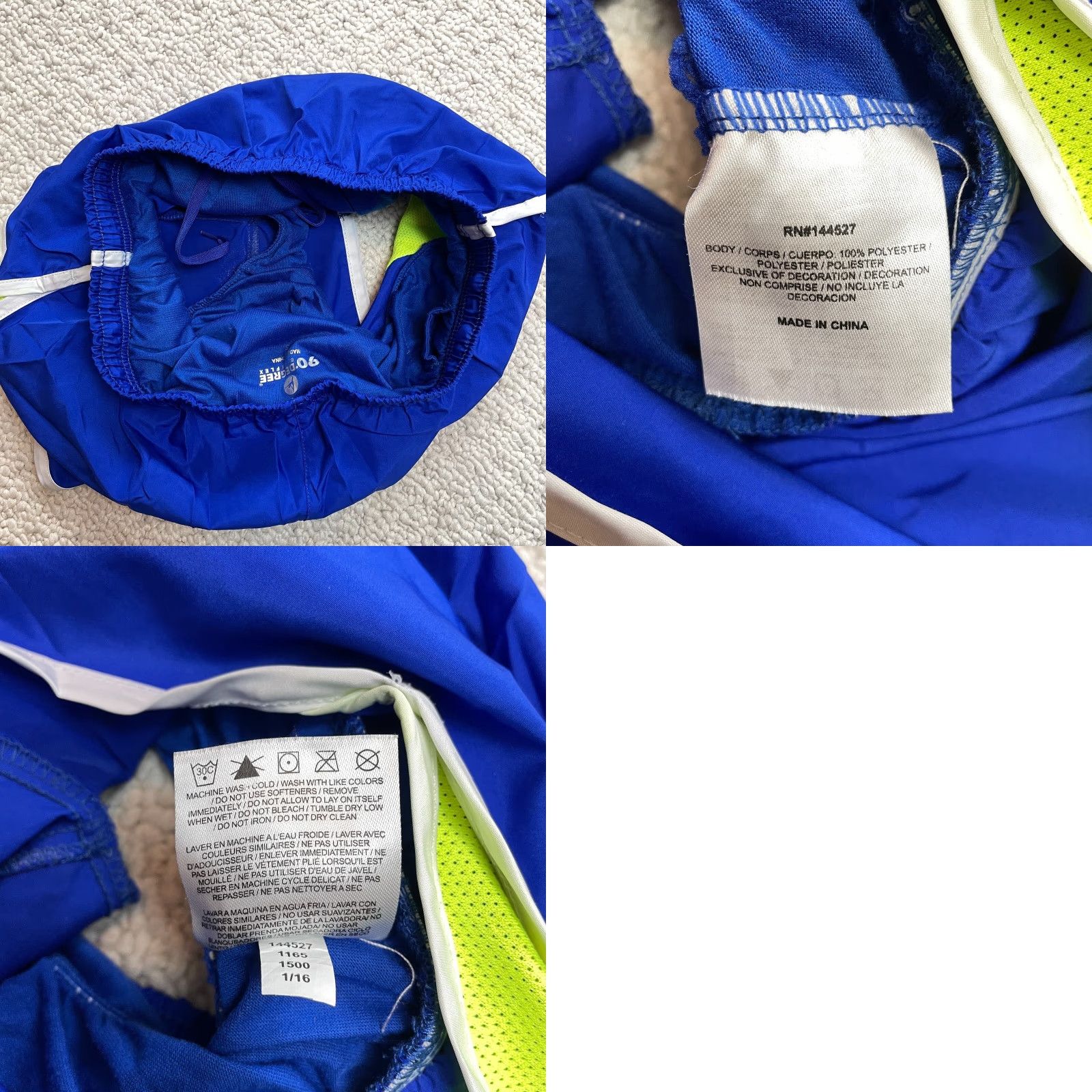 Vintage 90 Degree by Reflex Running Shorts Womens Small Blue Elastic Waist Lightweight Size 28" / US 6 / IT 42 - 8 Thumbnail