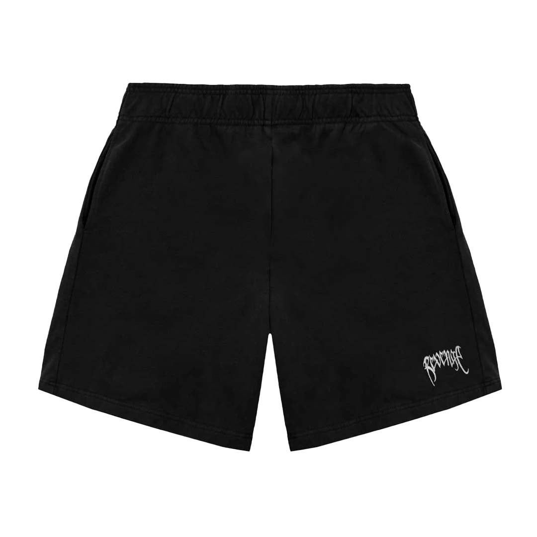 Revenge Embroidered Basic Shorts Black Size US 34 / EU 50 - 1 Thumbnail
