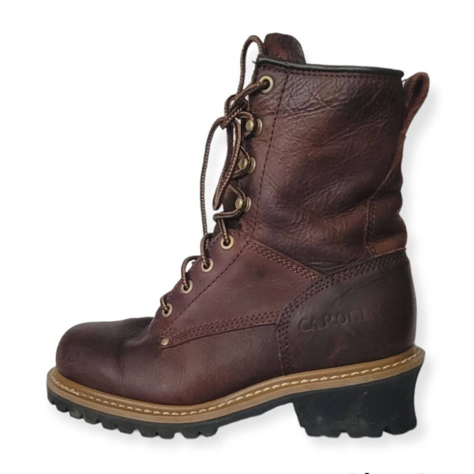 image of Carolina K Carolina Waterproof Insulated Steel Toe Men's Boots Size 8 in Brown