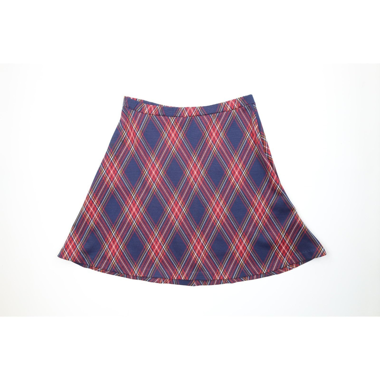 Vintage Vintage 70s Streetwear Knit Cross Hatch Skirt Size 34" / US 12 / IT 48 - 1 Thumbnail
