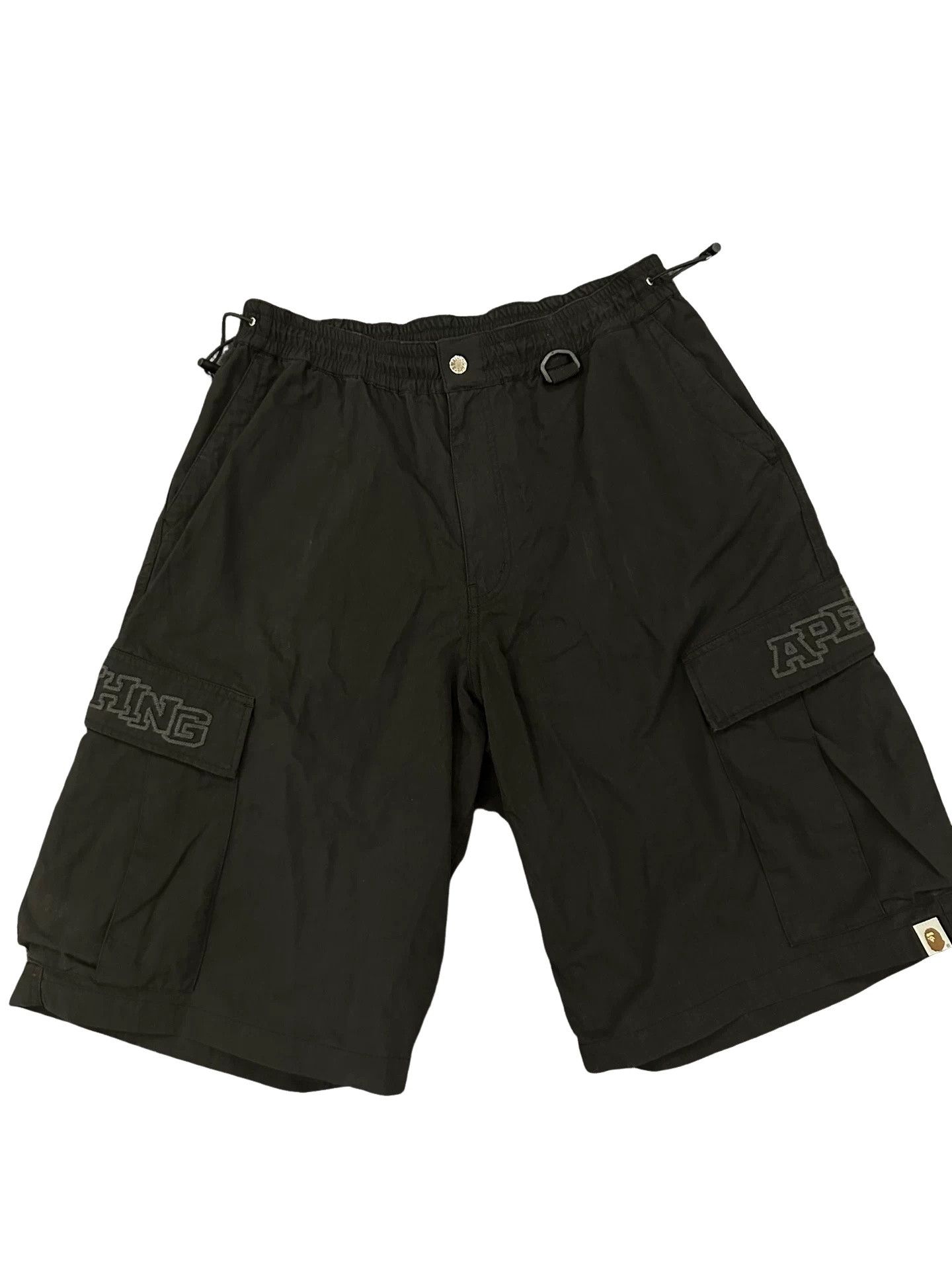 Bape BAPE Embroidered Logo Cargo Shorts Size XL Size US 36 / EU 52 - 1 Thumbnail