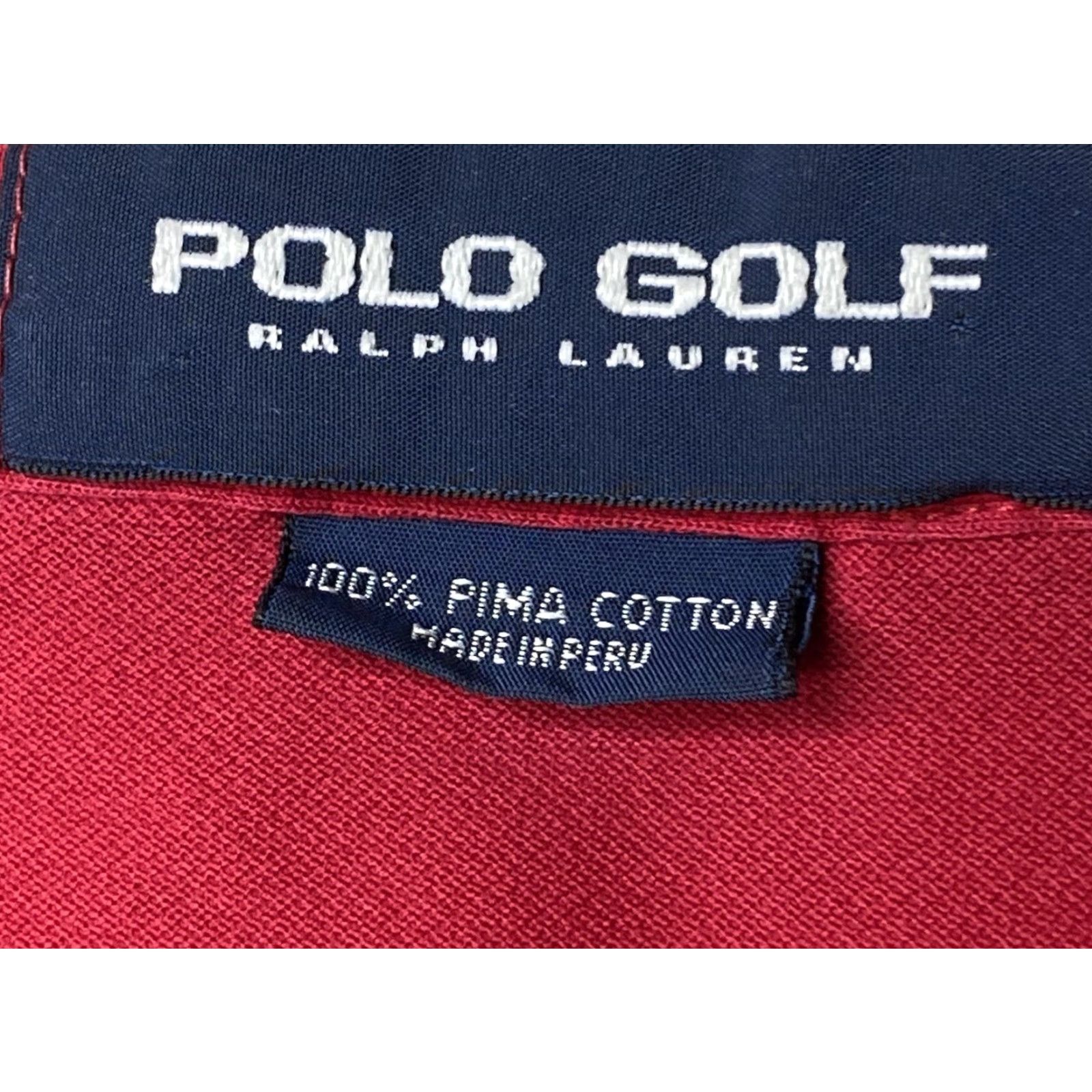 Polo Ralph Lauren VINTAGE Polo Golf Ralph Lauren Shirt Mens Red XL 100% Pima Cotton Size US XL / EU 56 / 4 - 2 Thumbnail