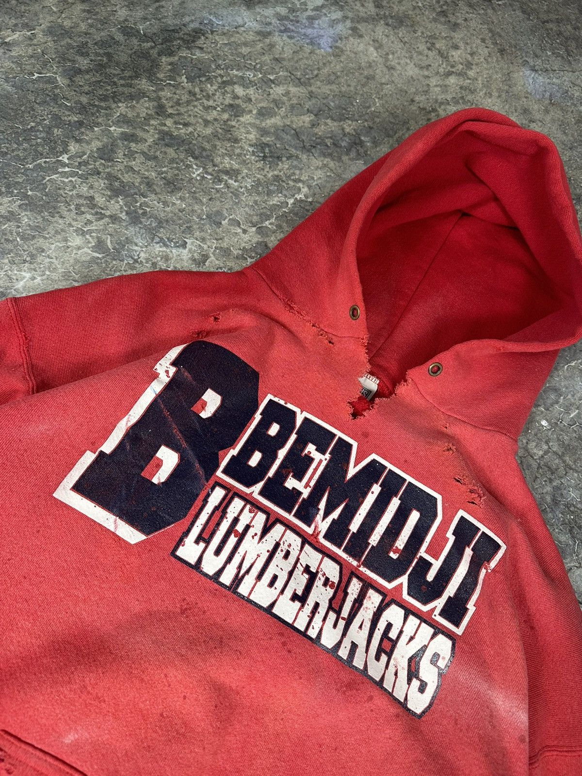 Vintage Vintage Thrashed Lumberjacks Hoodie Size US L / EU 52-54 / 3 - 3 Thumbnail