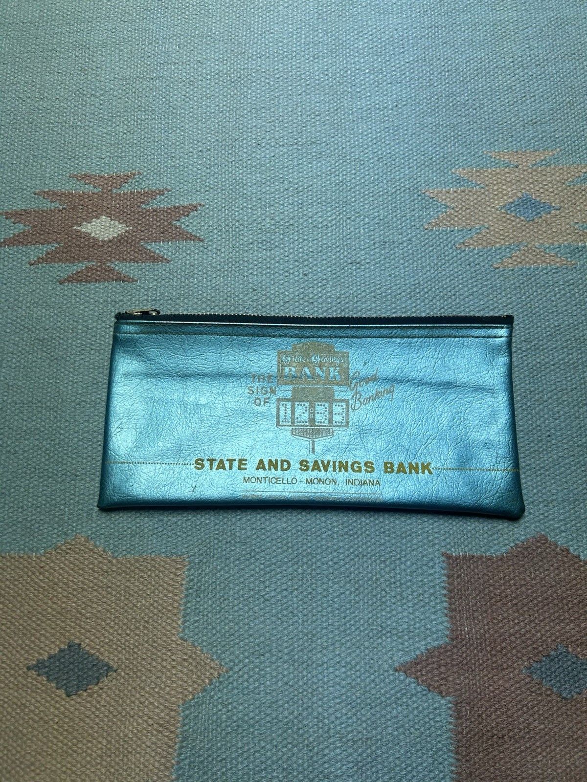 Vintage Vtg Rifkin bank deposit money bag state savings bank Indiana Size ONE SIZE - 1 Thumbnail