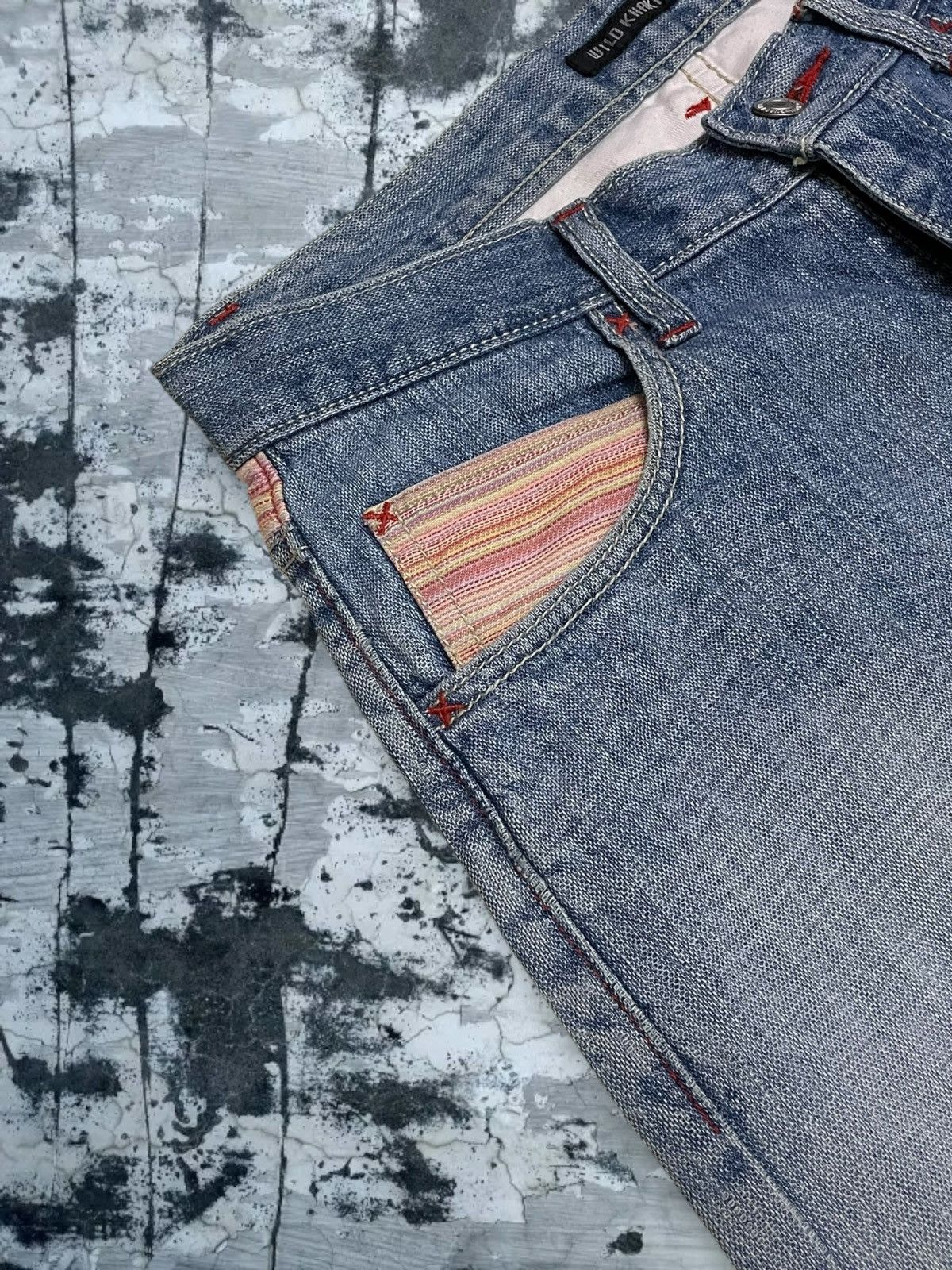Japanese Brand Vintage 1990s Japan Designer Wild Khakis Engineered Denim Size US 30 / EU 46 - 7 Thumbnail