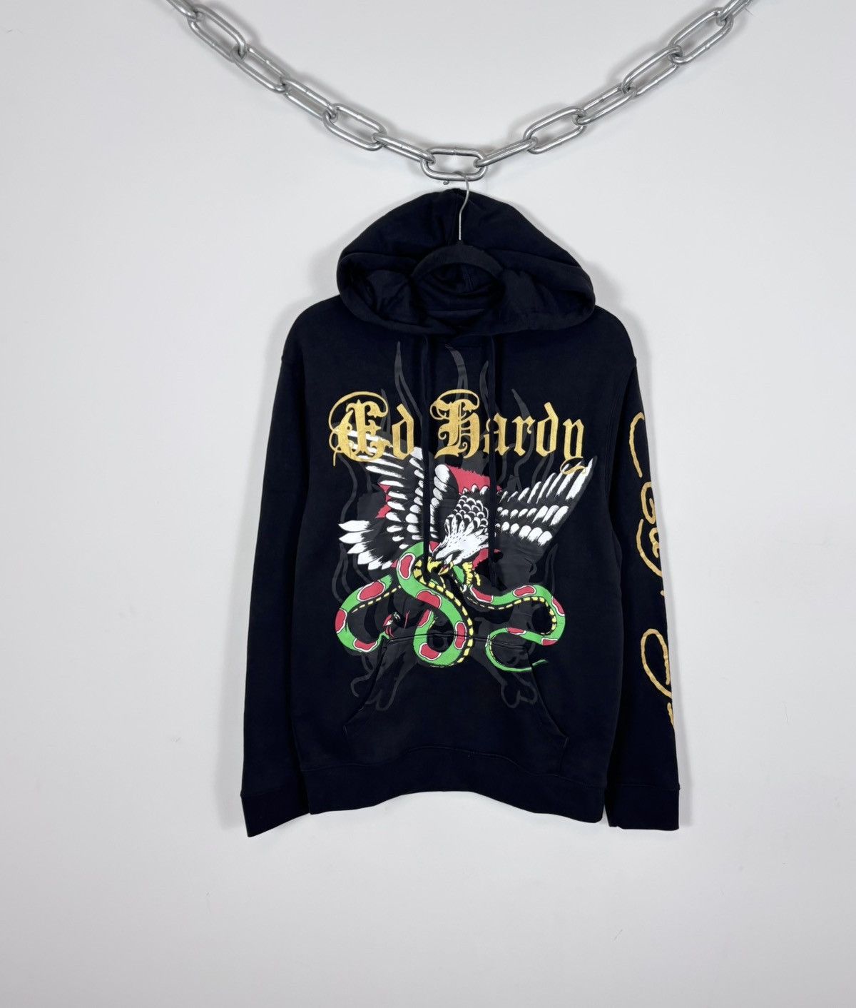 Ed Hardy Ed Hardy Christian Audigier NWT Eagle Snake Logo Hype Hoodie Size US S / EU 44-46 / 1 - 1 Thumbnail