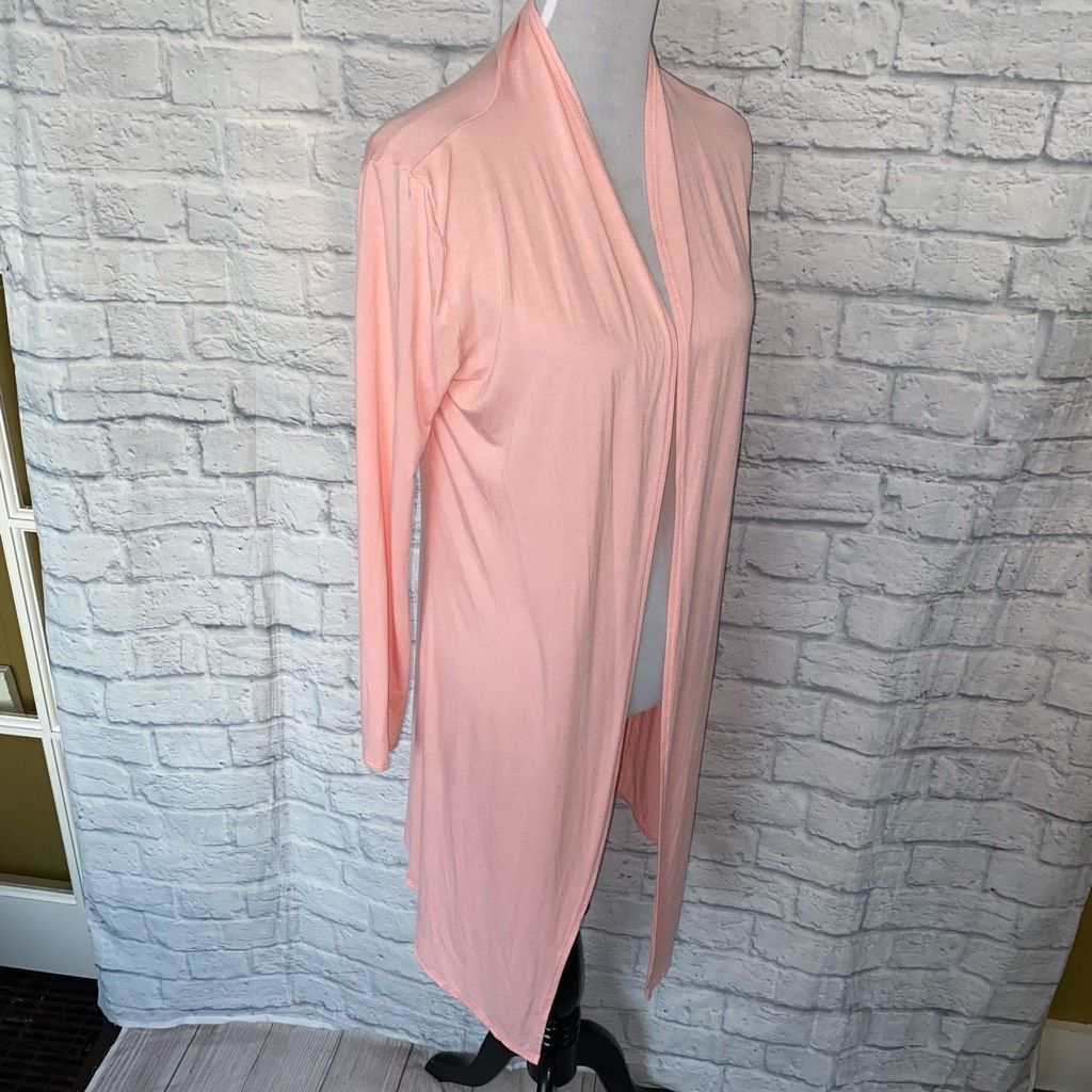 Other Isaac Liev women S open front long length cardigan pink Size S / US 4 / IT 40 - 4 Thumbnail