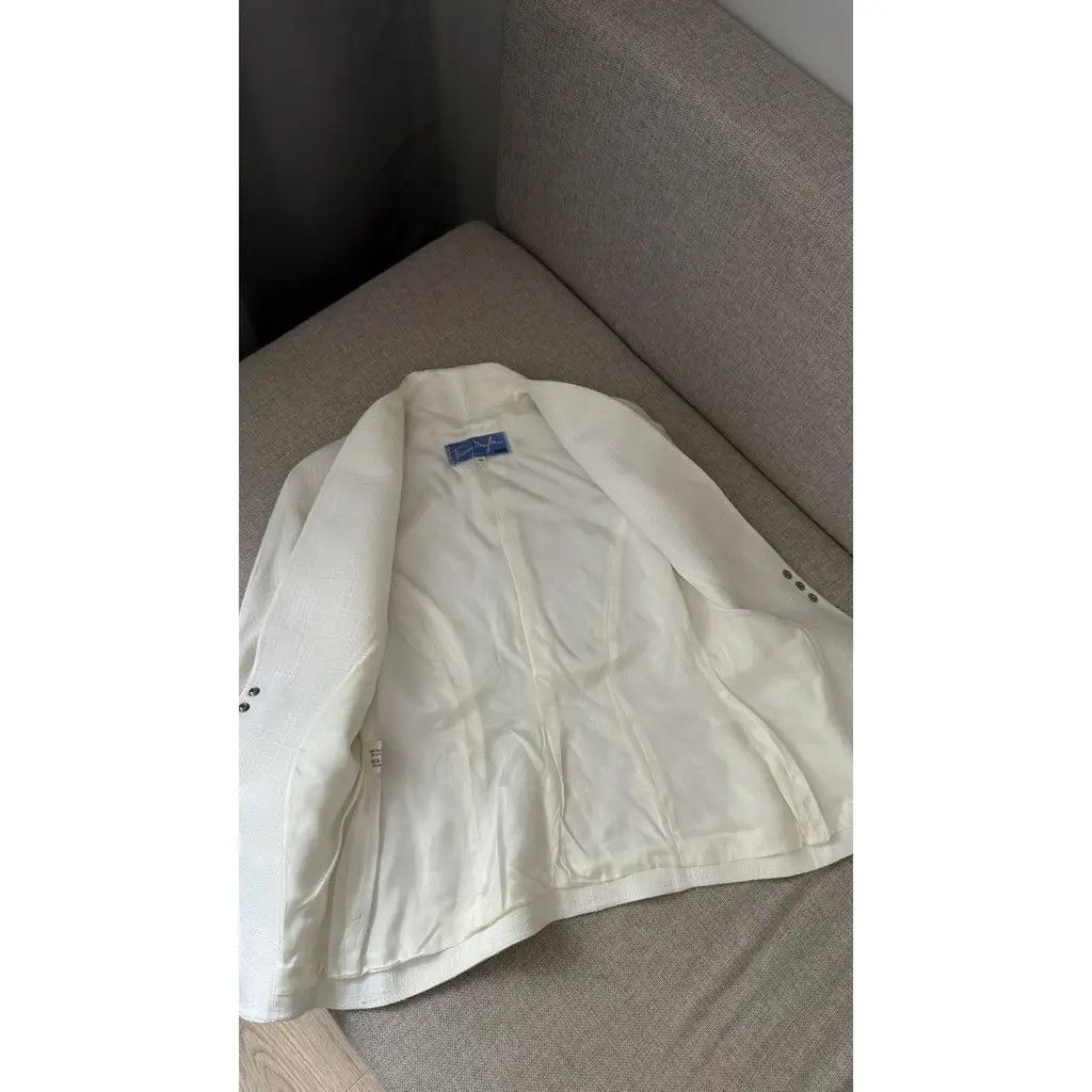 Thierry Mugler Thierry Mugler Paris Sculpted Avant-Garde Blazer White FR 38 Size S / US 4 / IT 40 - 6 Thumbnail