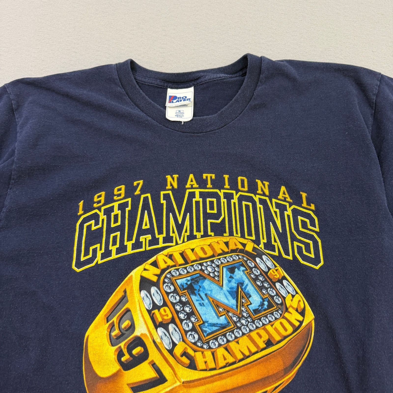 Vintage Vintage Michigan Wolverines National Championship Ring Shirt Size US XL / EU 56 / 4 - 3 Thumbnail