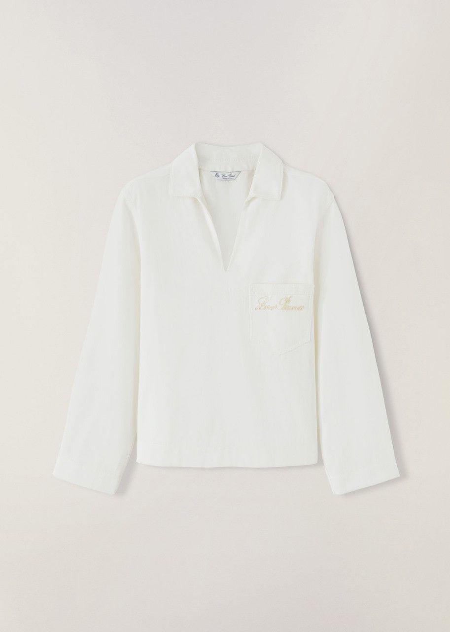 Loro Piana o1srvl11e0524 Shirt in White Size L / US 10 / IT 46 - 1 Thumbnail
