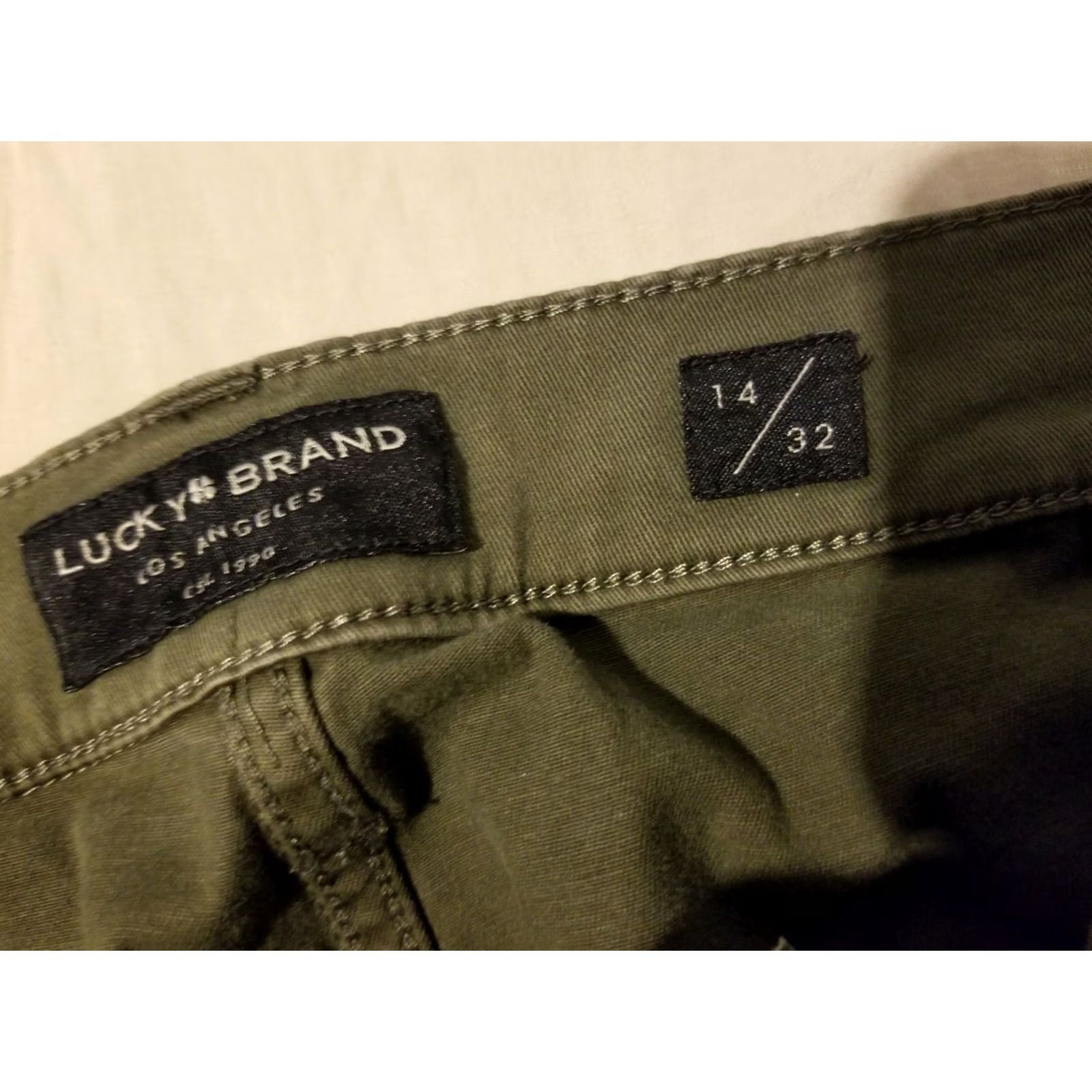 Lucky Brand Lucky Brand Pants Beige Chino 14 Regular 32x25 Women Adult Womens Slacks Dress Trousers Size 36" / US 14 / IT 50 - 6 Thumbnail
