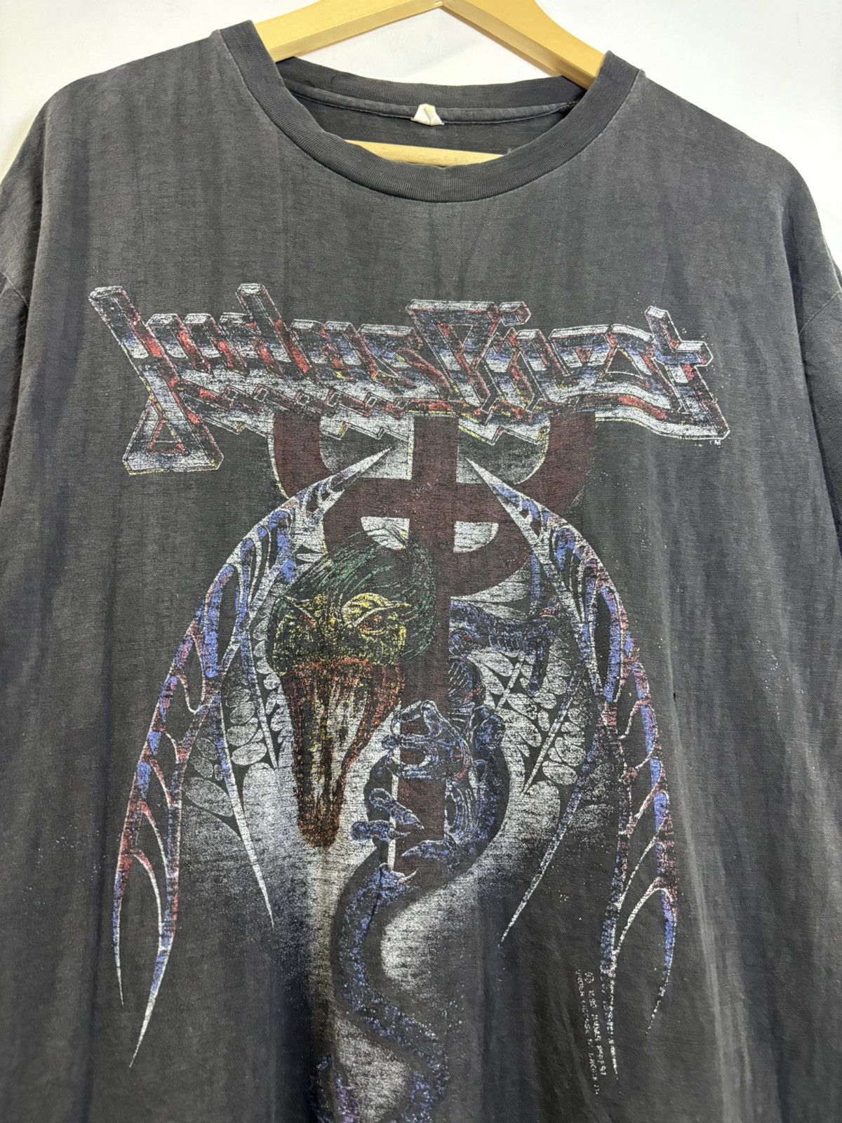 Band Tees × Vintage Vintage Judas Priest Tour 1991 Tshirt Size US L / EU 52-54 / 3 - 3 Thumbnail