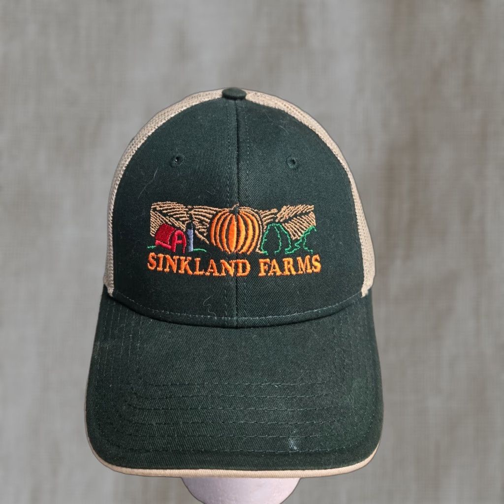 Vintage Sinkland Farms Hat Adjustable Baseball Cap VA Virginia Floyd Riner Size ONE SIZE - 1 Thumbnail