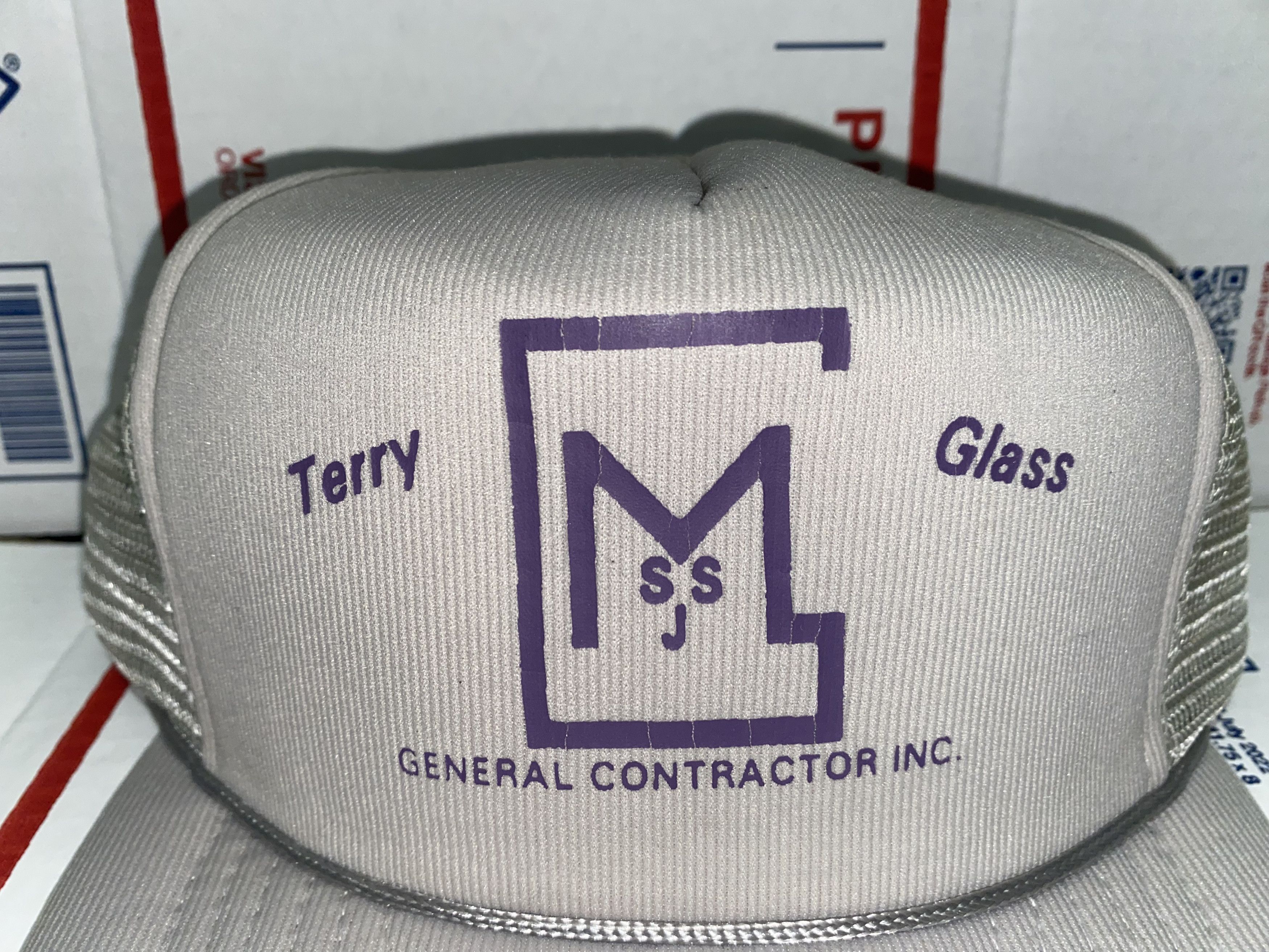 Vintage Terry Glass General Contractor Inc. Trucker hat vtg Cap Size ONE SIZE - 2 Thumbnail