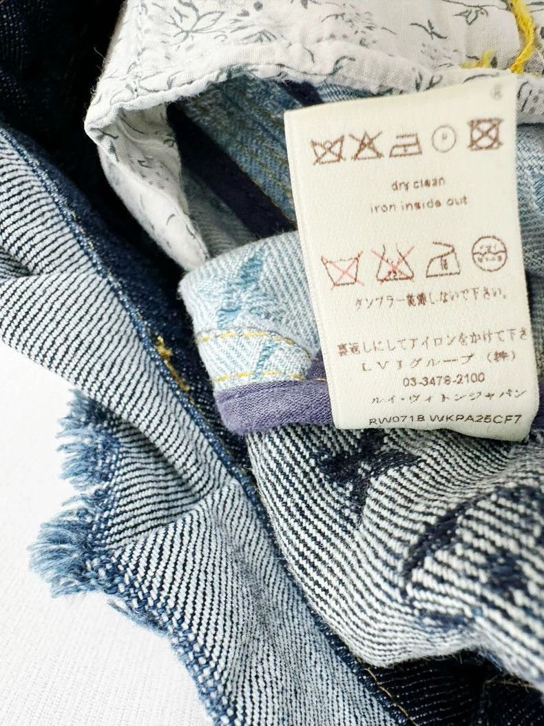 Louis Vuitton Louis Vuitton Patchwork Denim Jeans- Size 37" - 7 Thumbnail