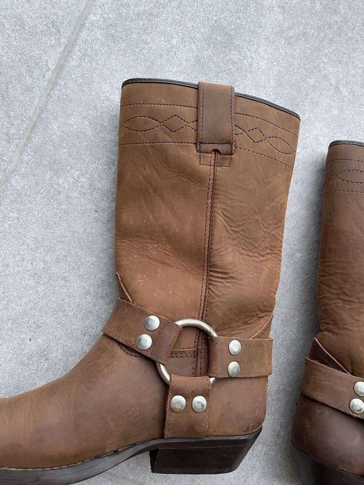 Vintage Bill Montana Womens Cowboy Western Boots Shoes Brown Learher Size US 6 / IT 36 - 14 Thumbnail