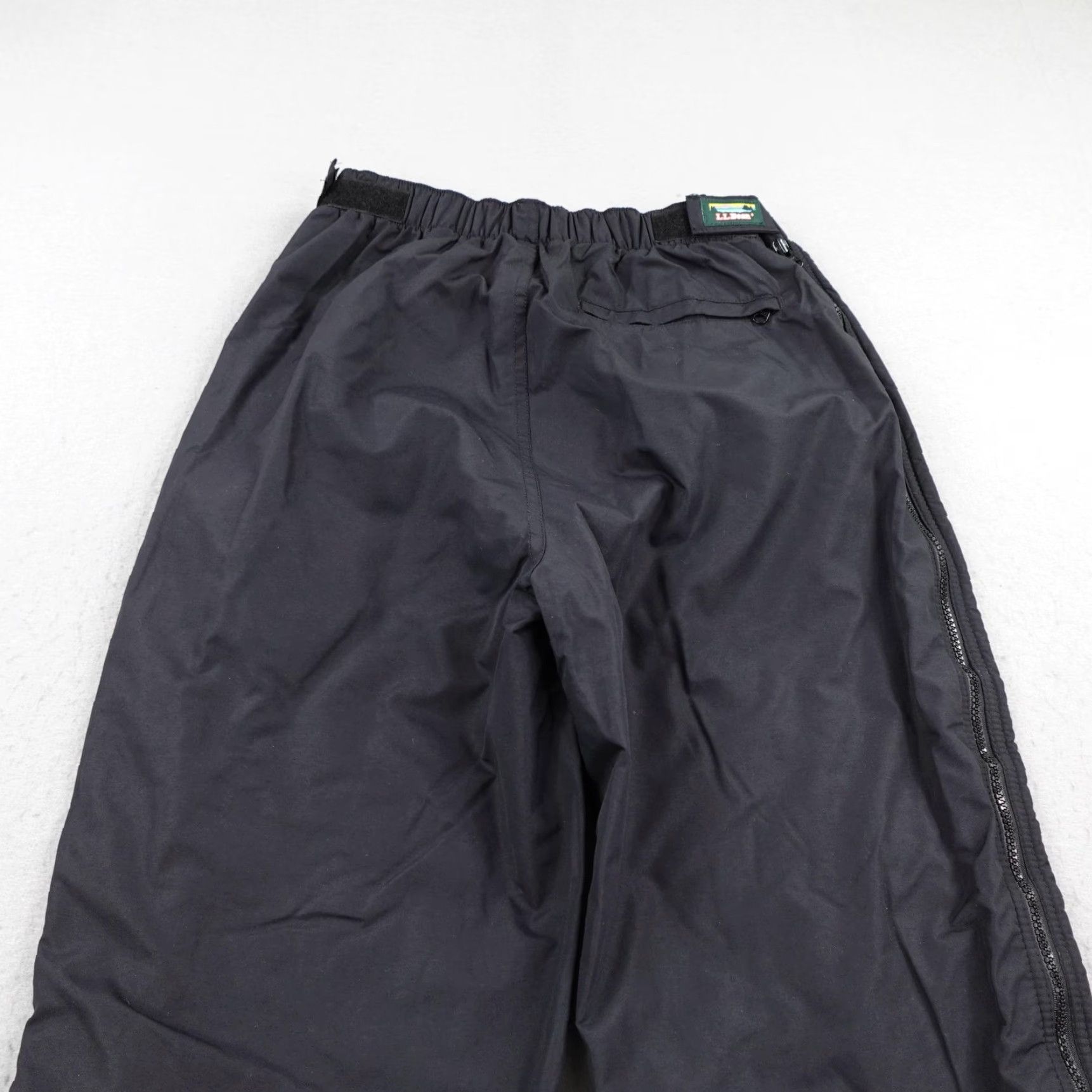 Vintage VINTAGE L.L. Bean Pants Mens M Black Thinsulate Quilted Rain Snow Side Zip Pants Mens Black 90s USA Size US 31 - 5 Thumbnail
