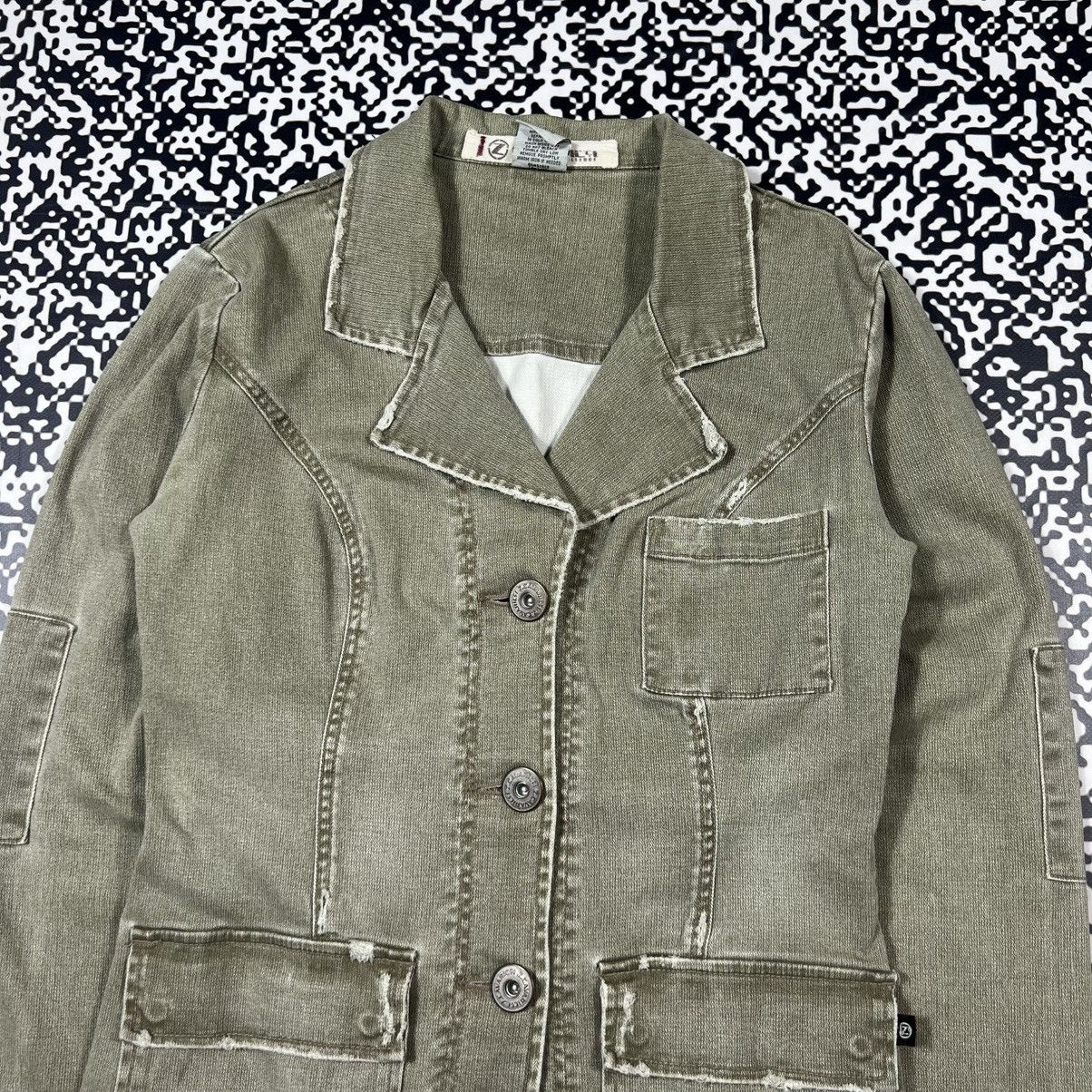 Japanese Brand Vintage Y2K Z Cavaricci Military Distressed Blazer Japanese Size S / US 4 / IT 40 - 7 Thumbnail