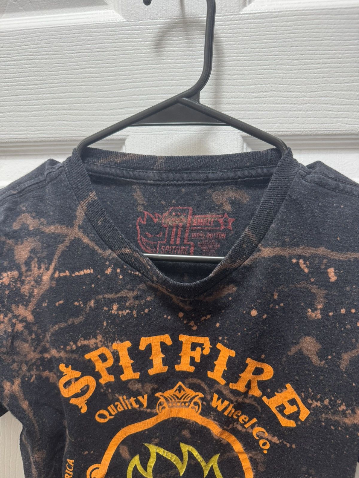 Spitfire × Vintage Spitfire Skateboarding Logo Vintage Dye Shirt Black Brown Size US S / EU 44-46 / 1 - 2 Thumbnail